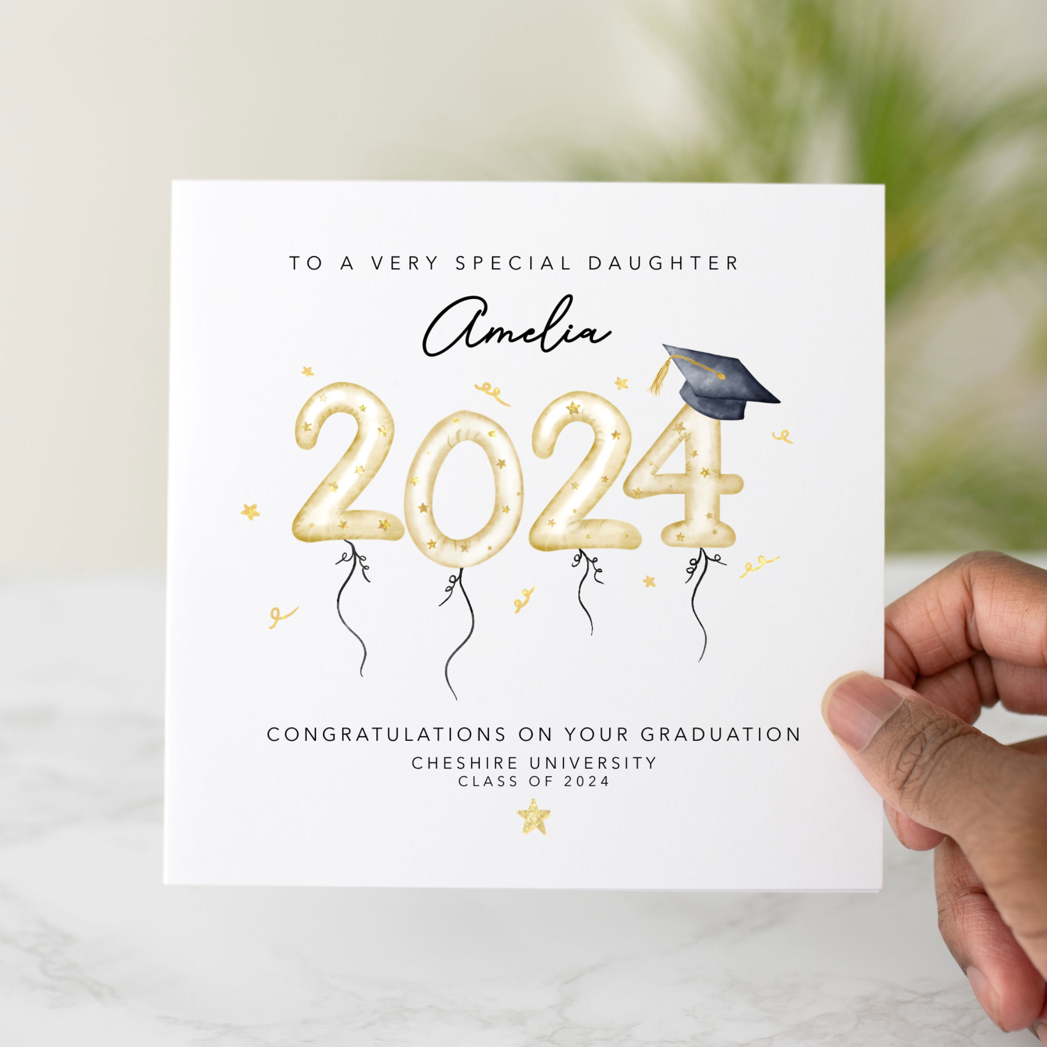 Personalised Daughter Graduation Card
