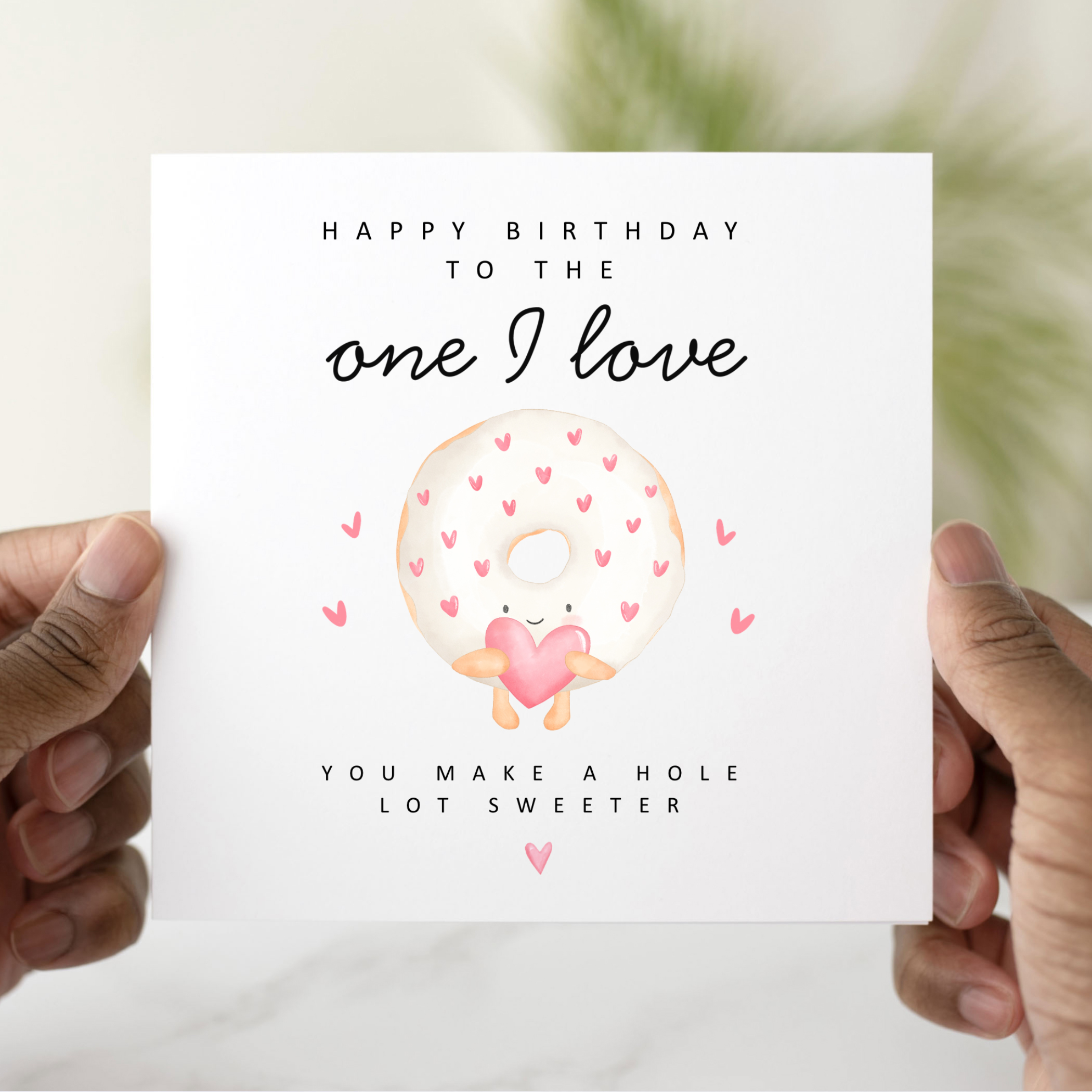 One I Love Birthday Card - Donut Pun