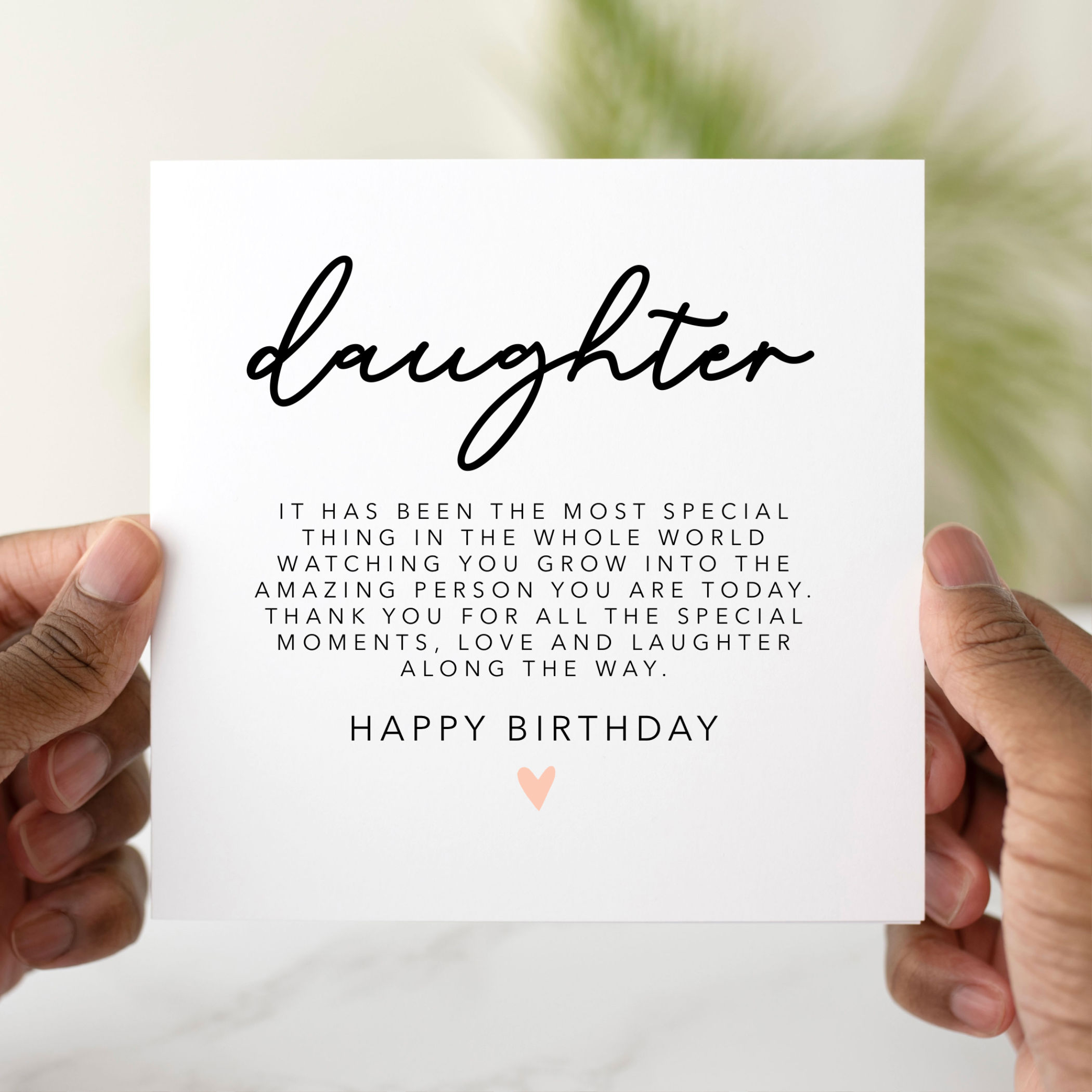 Daughter Birthday Card - Along The Way