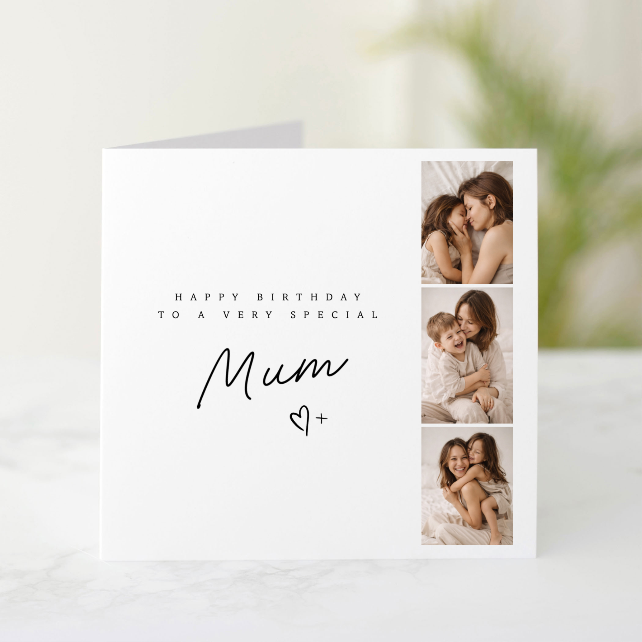Personalised Special Mum Birthday Card - Add Your Own Photos