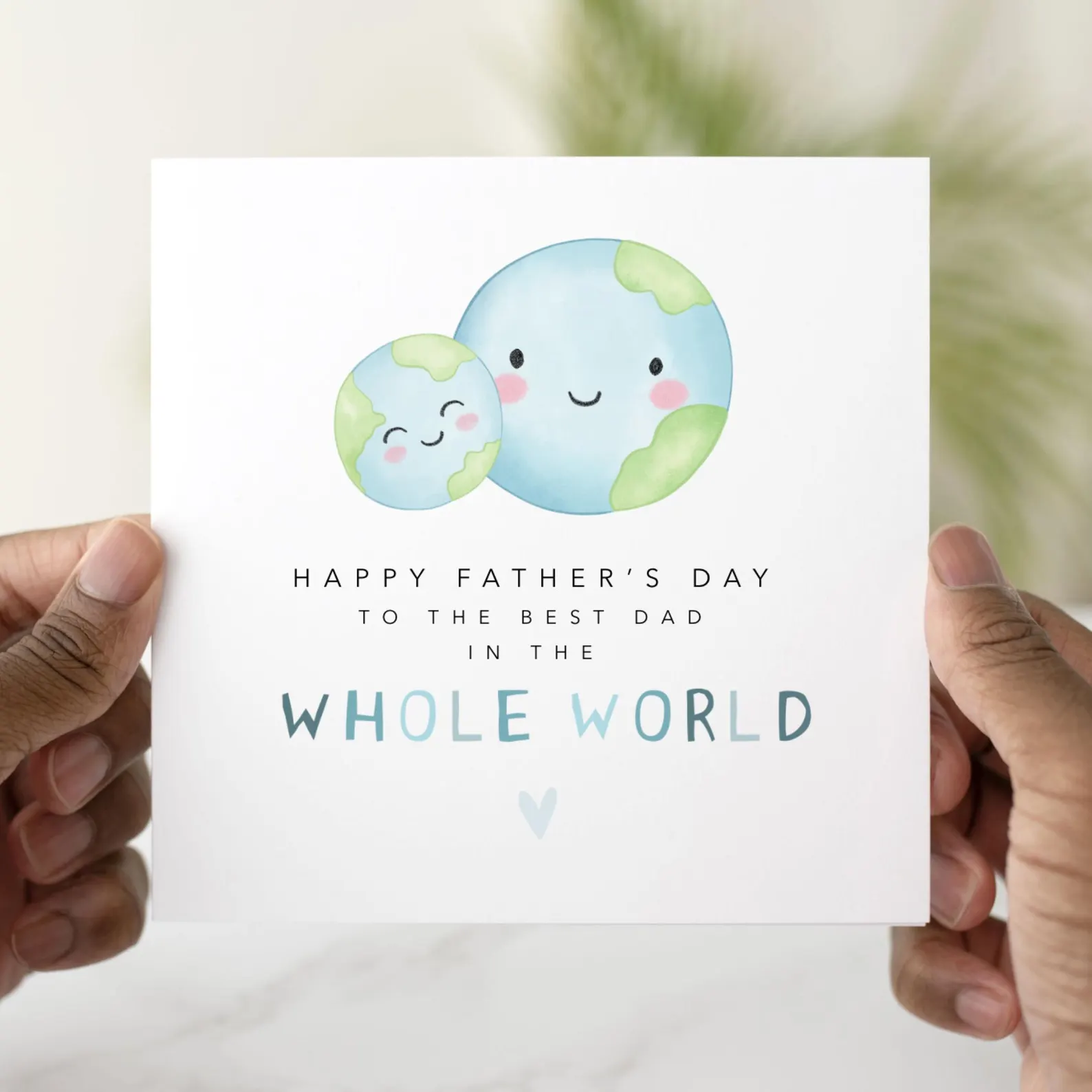 Cute World Dad Father's Day Card