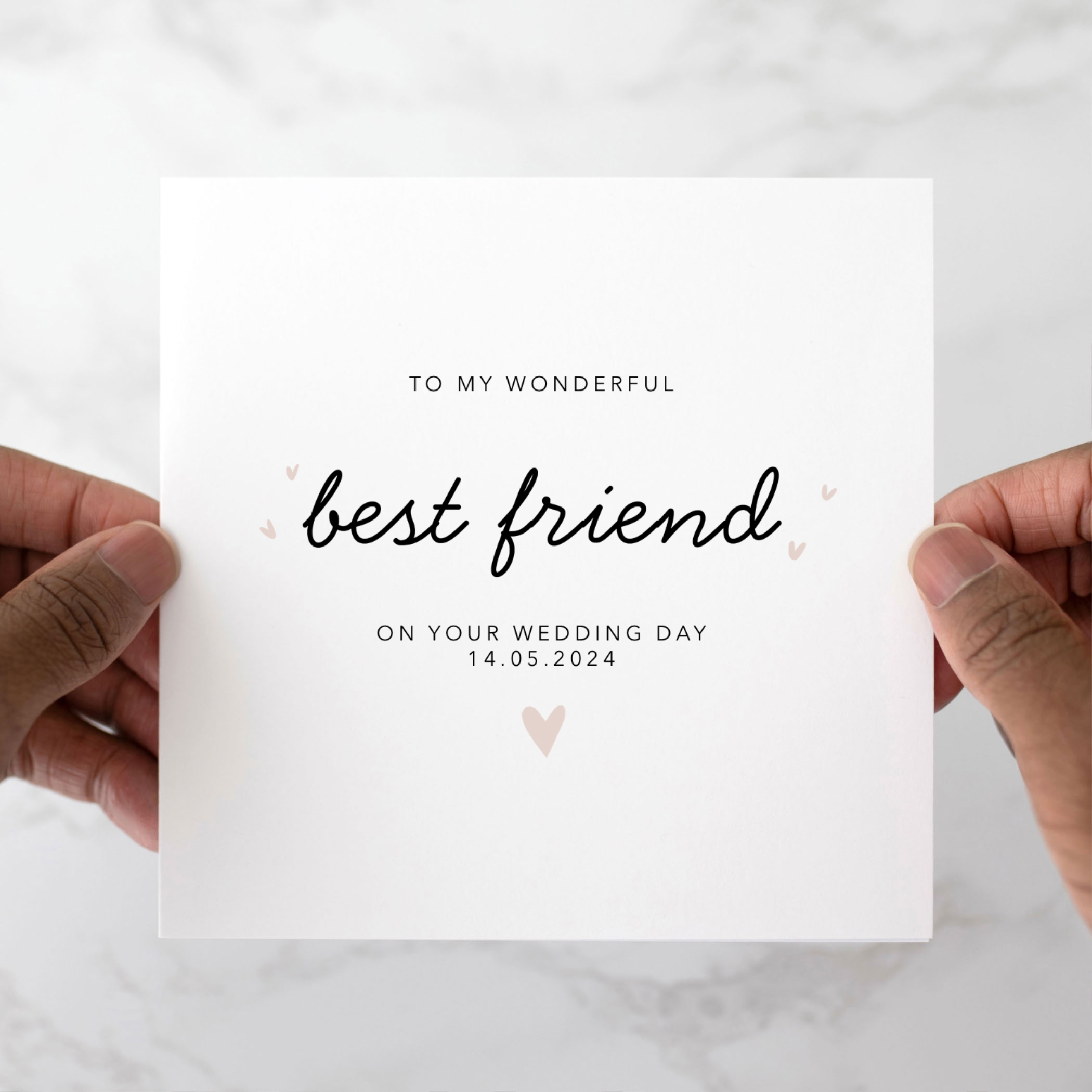Personalised Best Friend Wedding Card - On My Wedding
