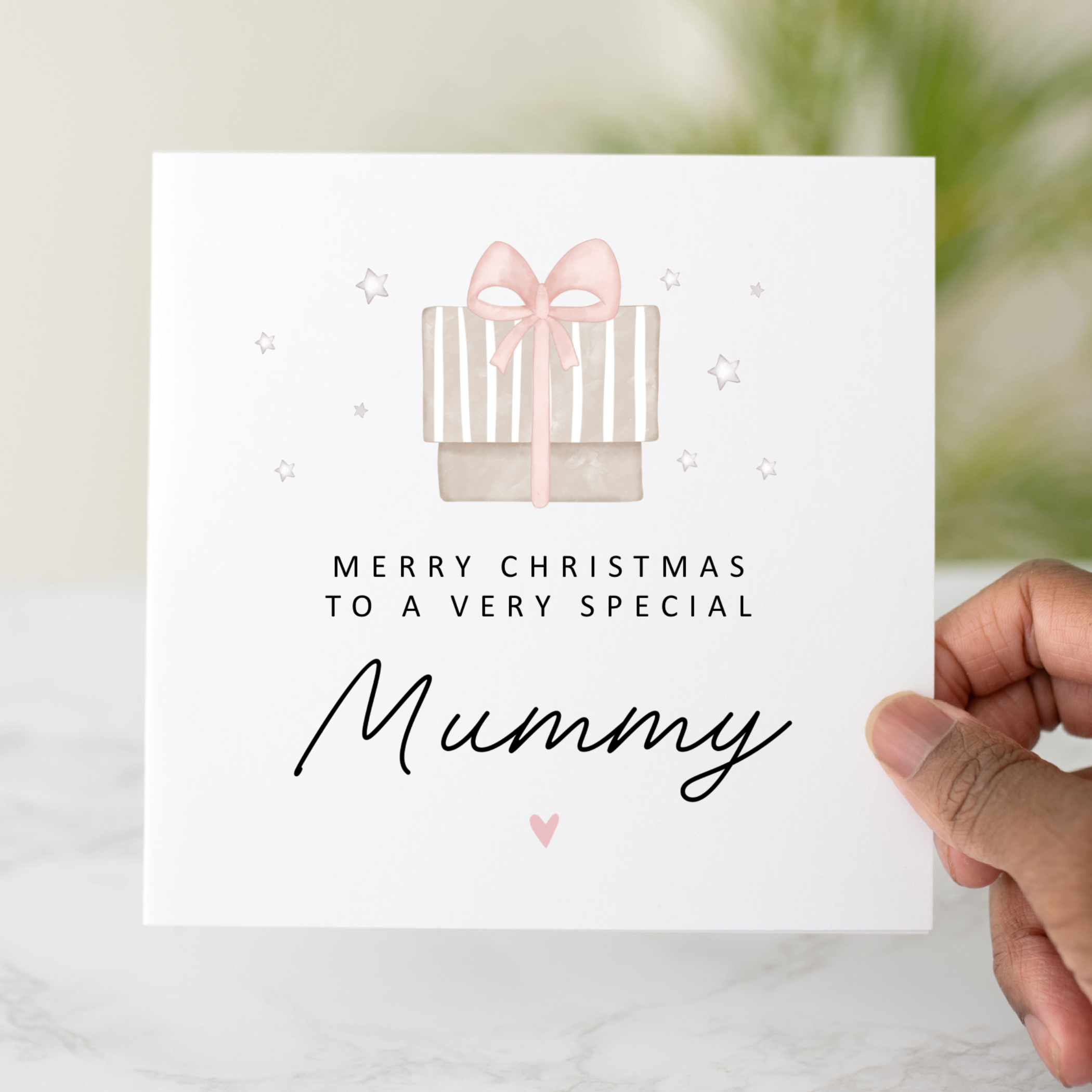 Mummy Christmas Card - Present