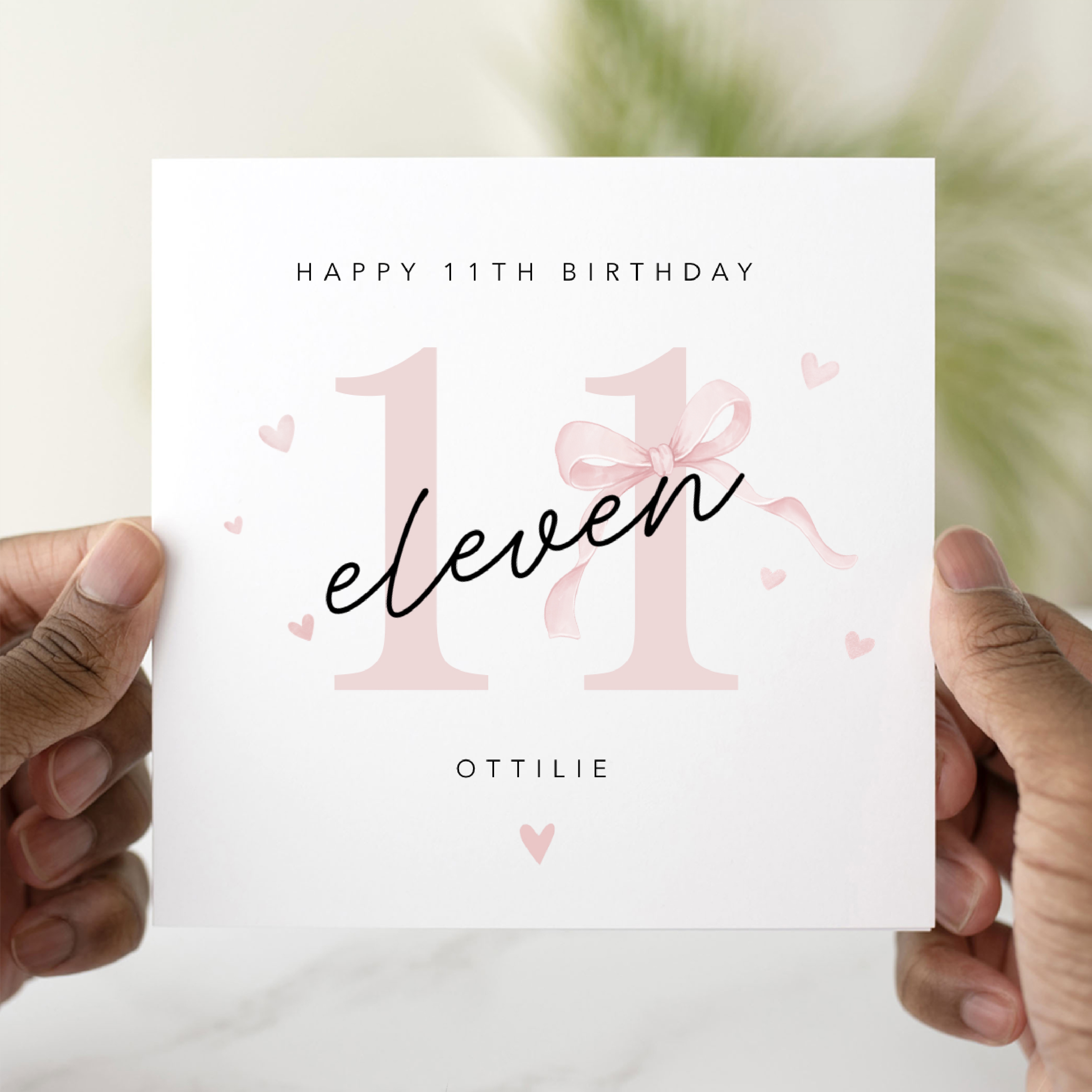 Personalised 11th Birthday Card