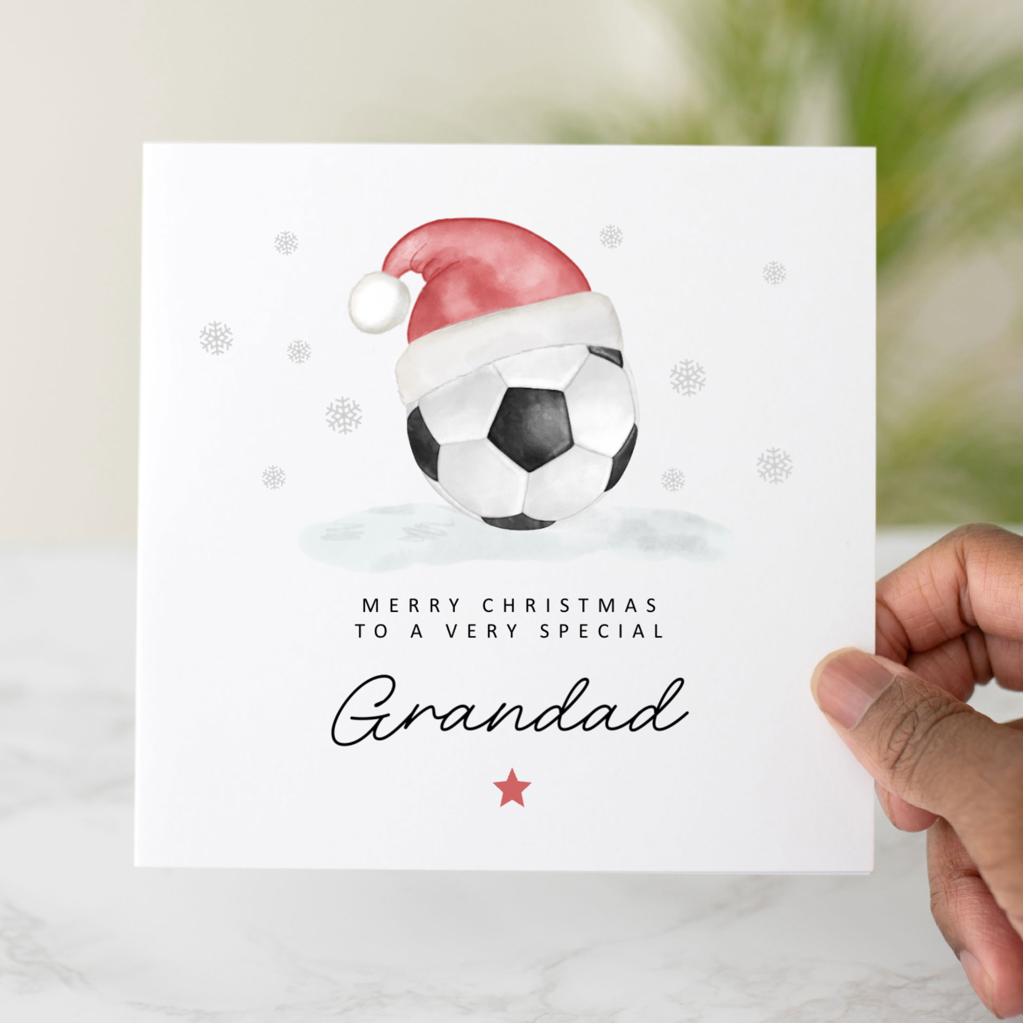 Football Grandad Christmas Card