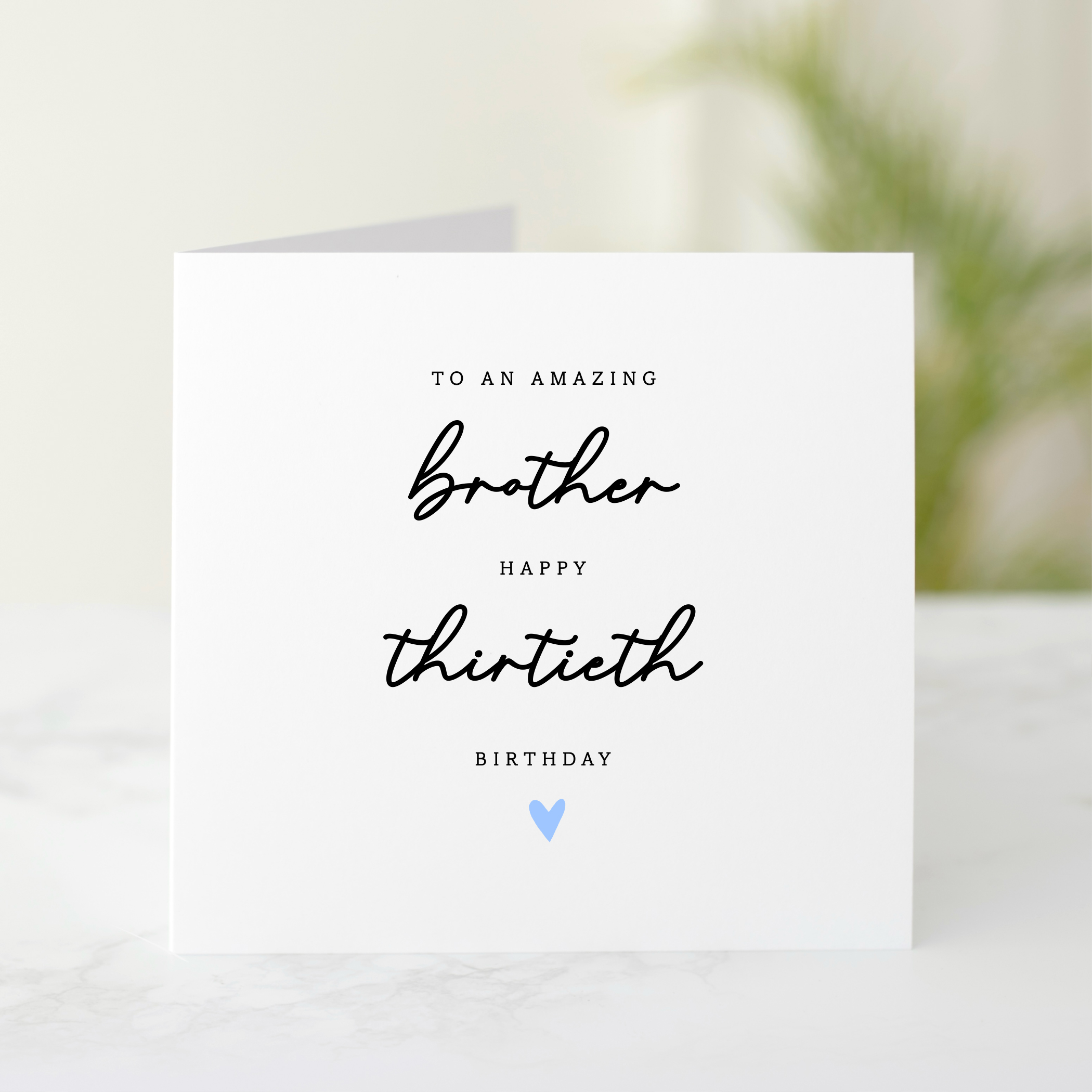 Brother 30th Birthday Card