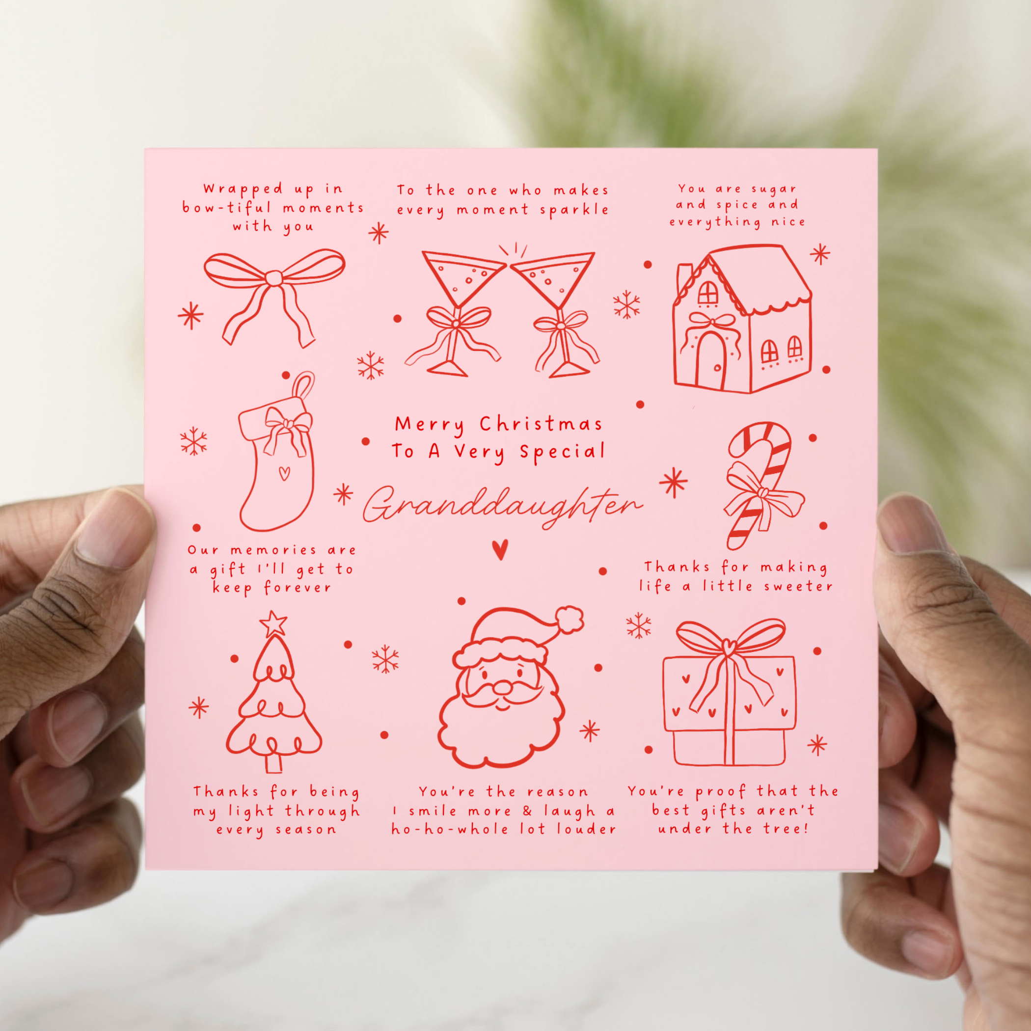 Granddaughter Christmas Card