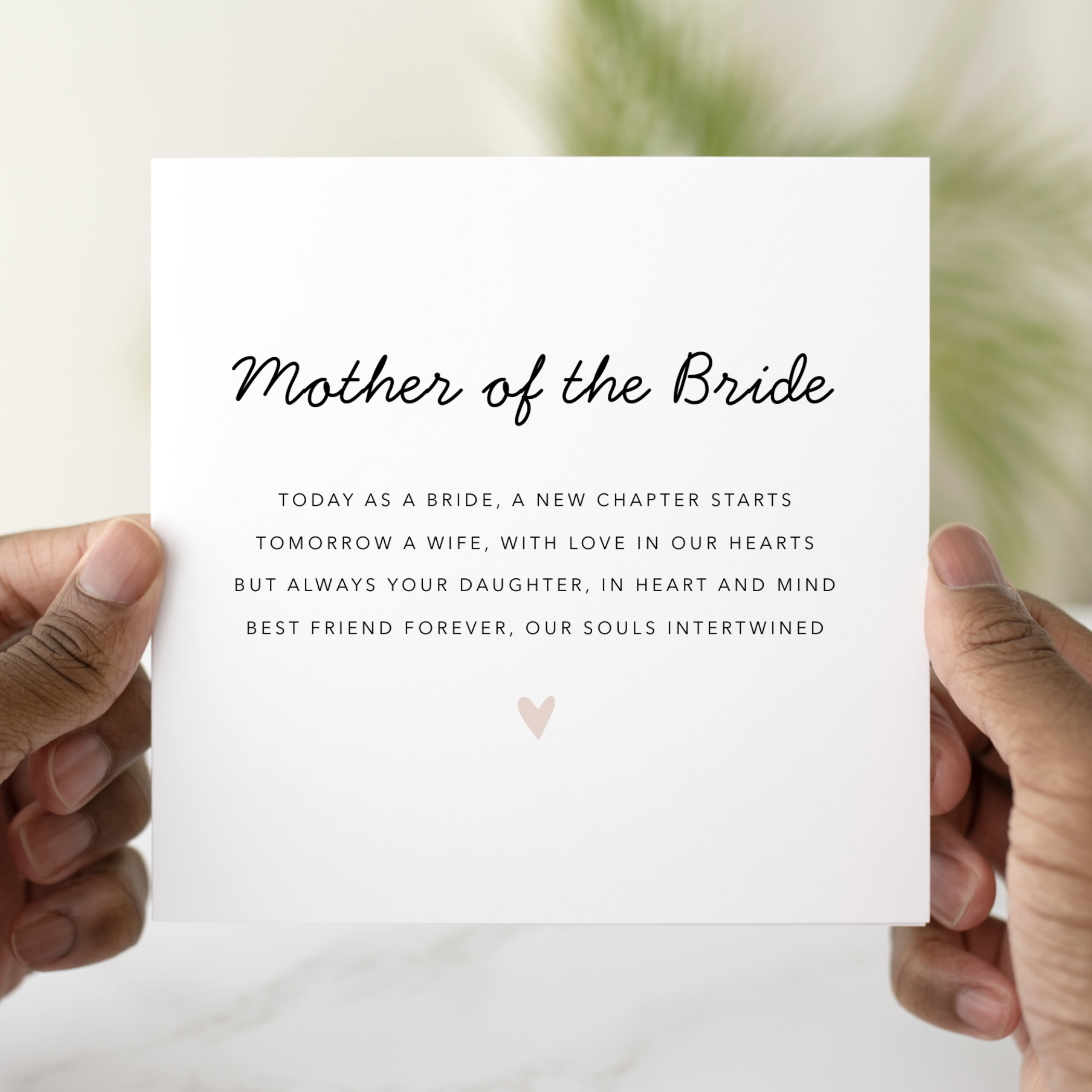 Mother Of The Bride Wedding Day Card