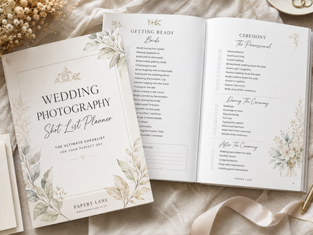 Wedding Photography Shot List: 300 Must-Have Wedding Photos (+ Free Printable Checklist)