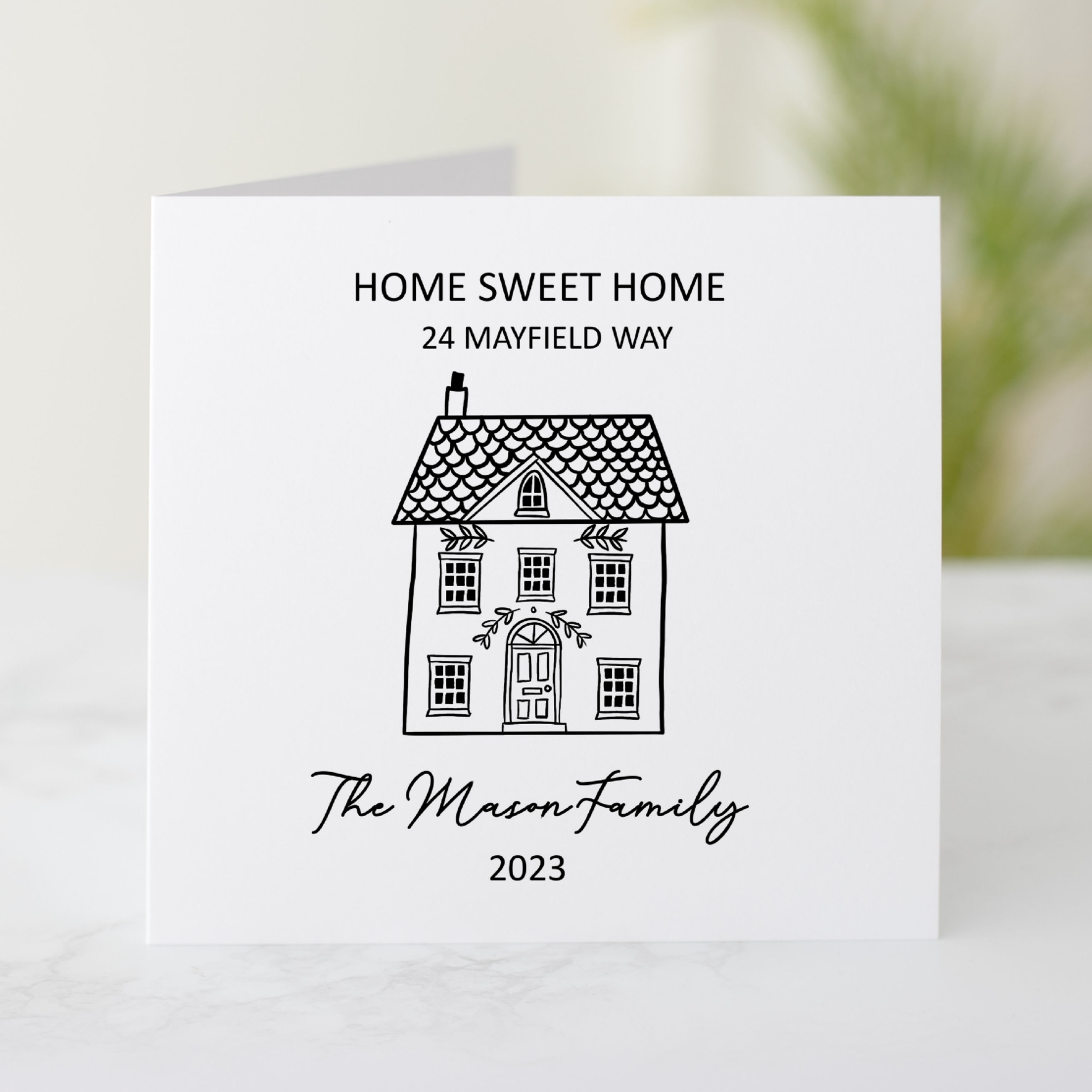 Personalised New Home Card - House