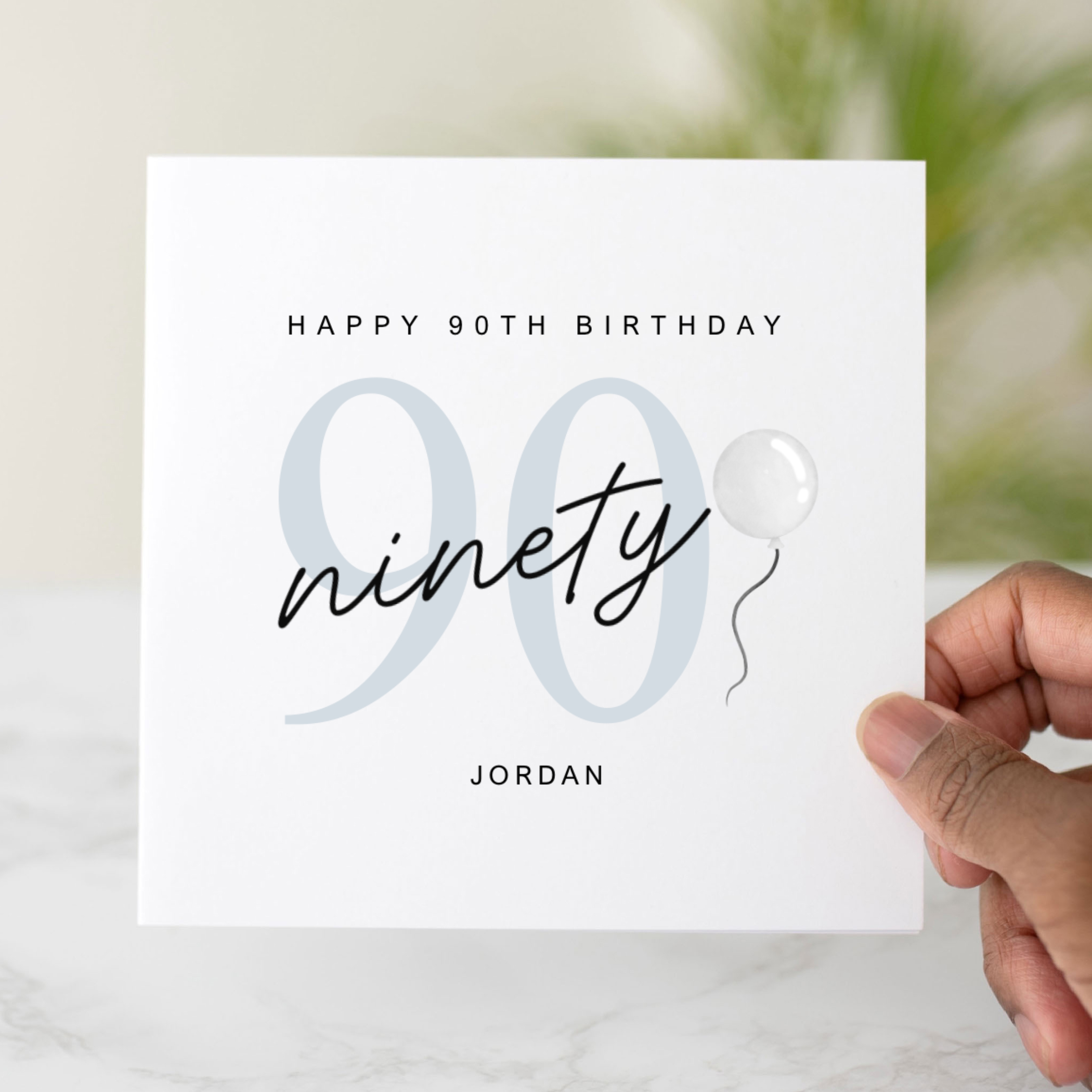 Personalised 90th Friend Birthday Card