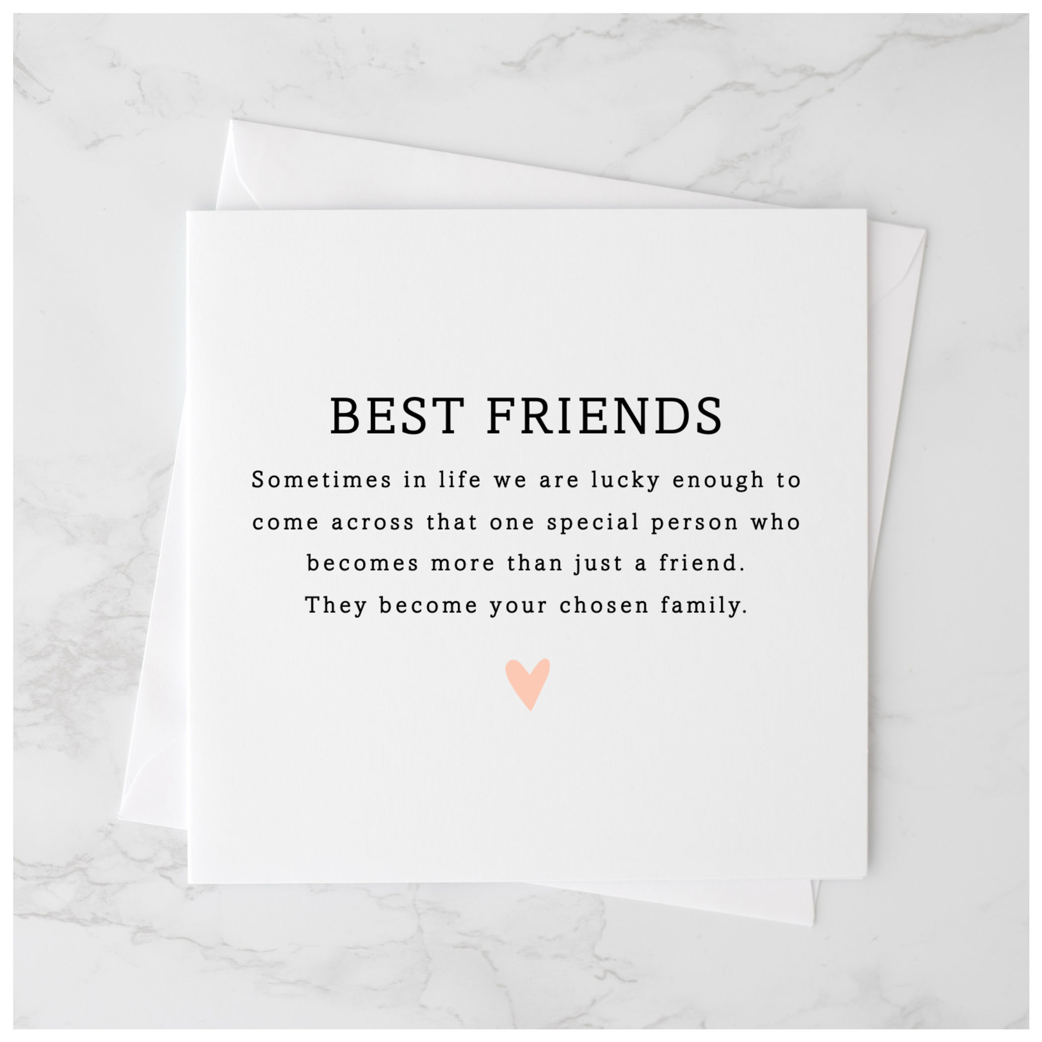Poem Best Friend Card