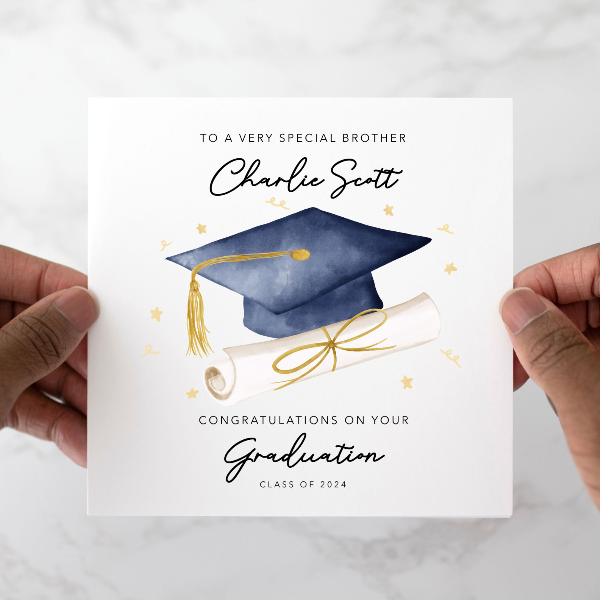 Personalised Brother Graduation Card