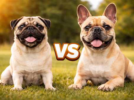 Pug vs French Bulldog