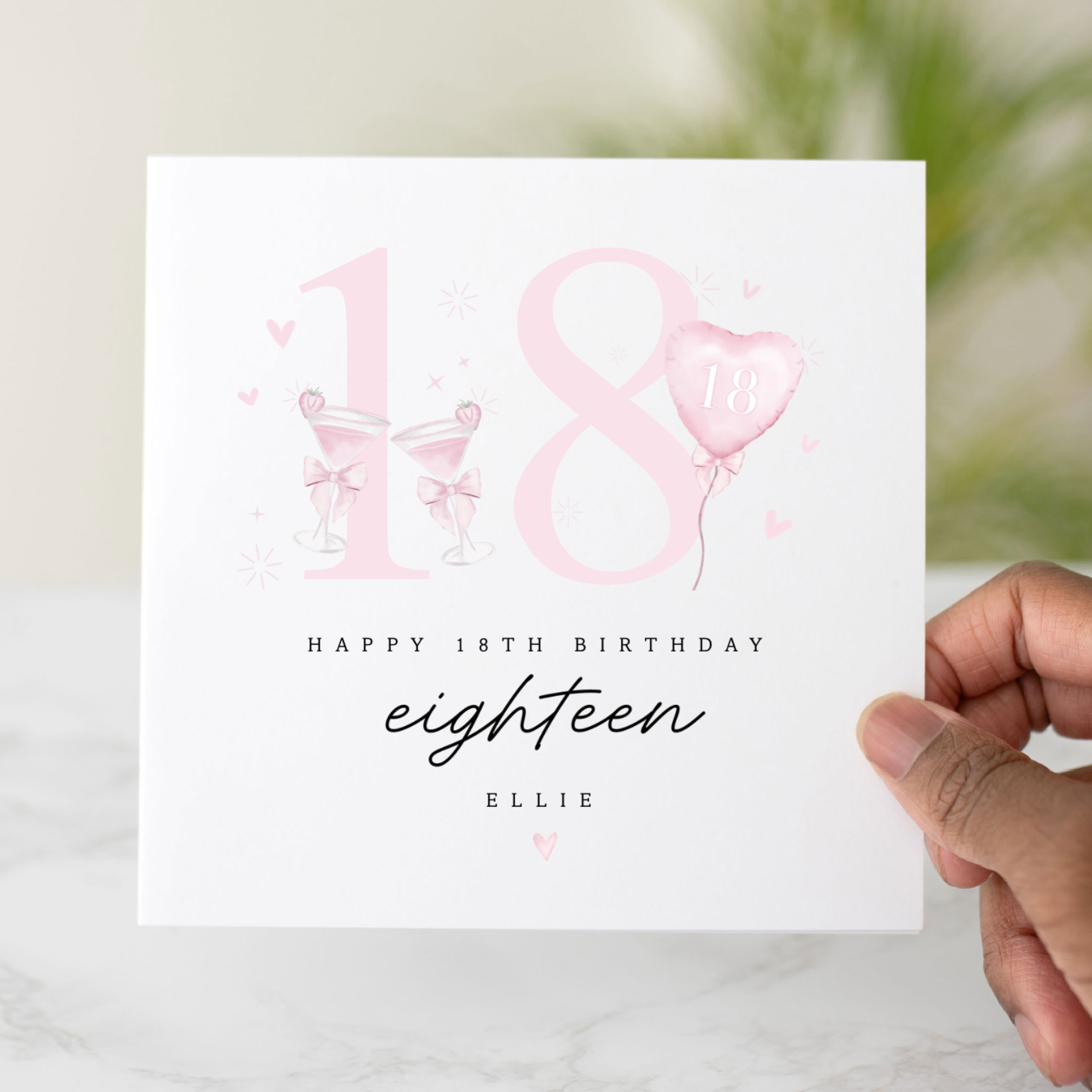 Personalised 18th Birthday Card