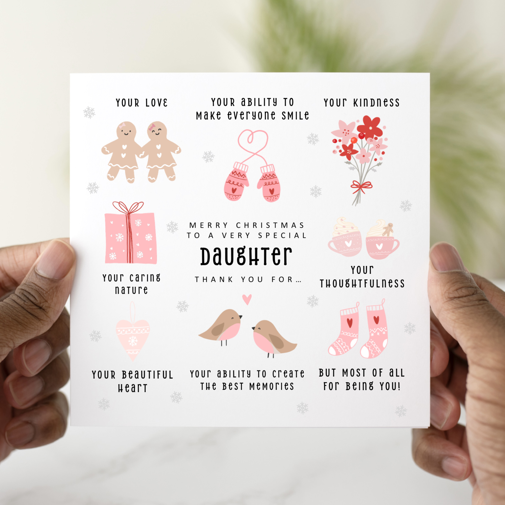 My Daughter Christmas Card - Festive