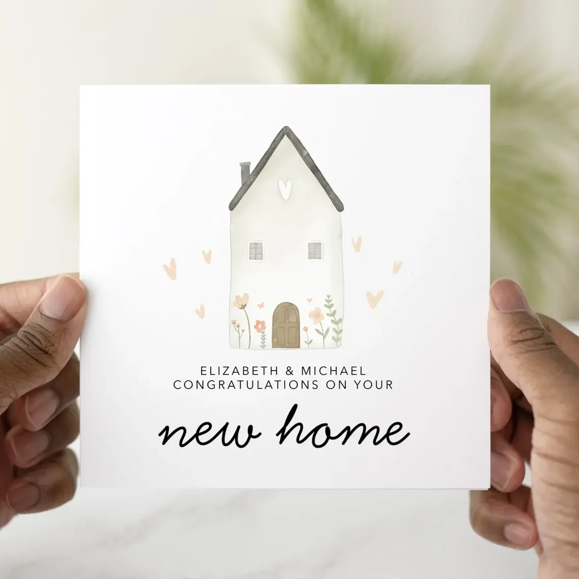 Personalised New Home Card - House