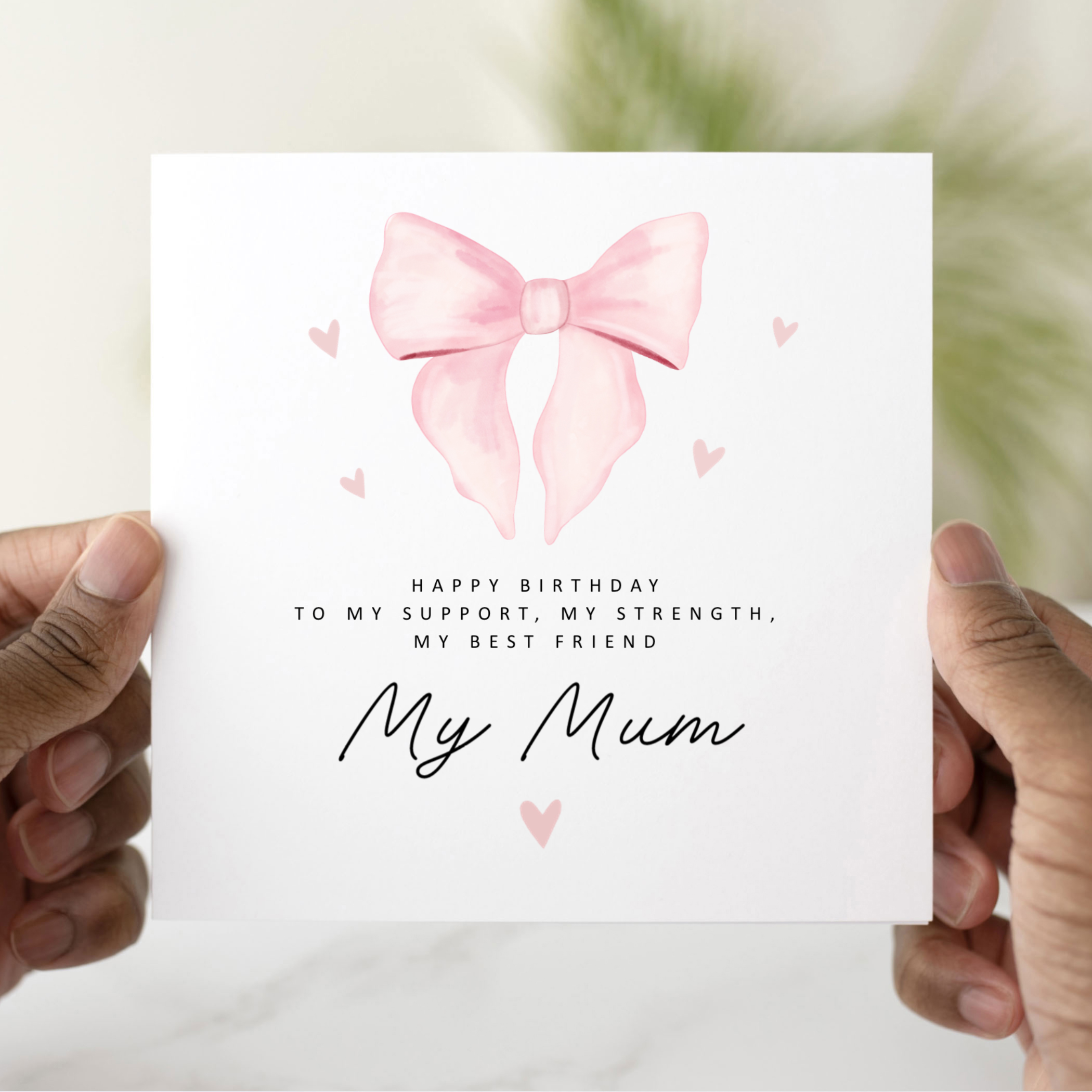 Bow My Mum Birthday Card