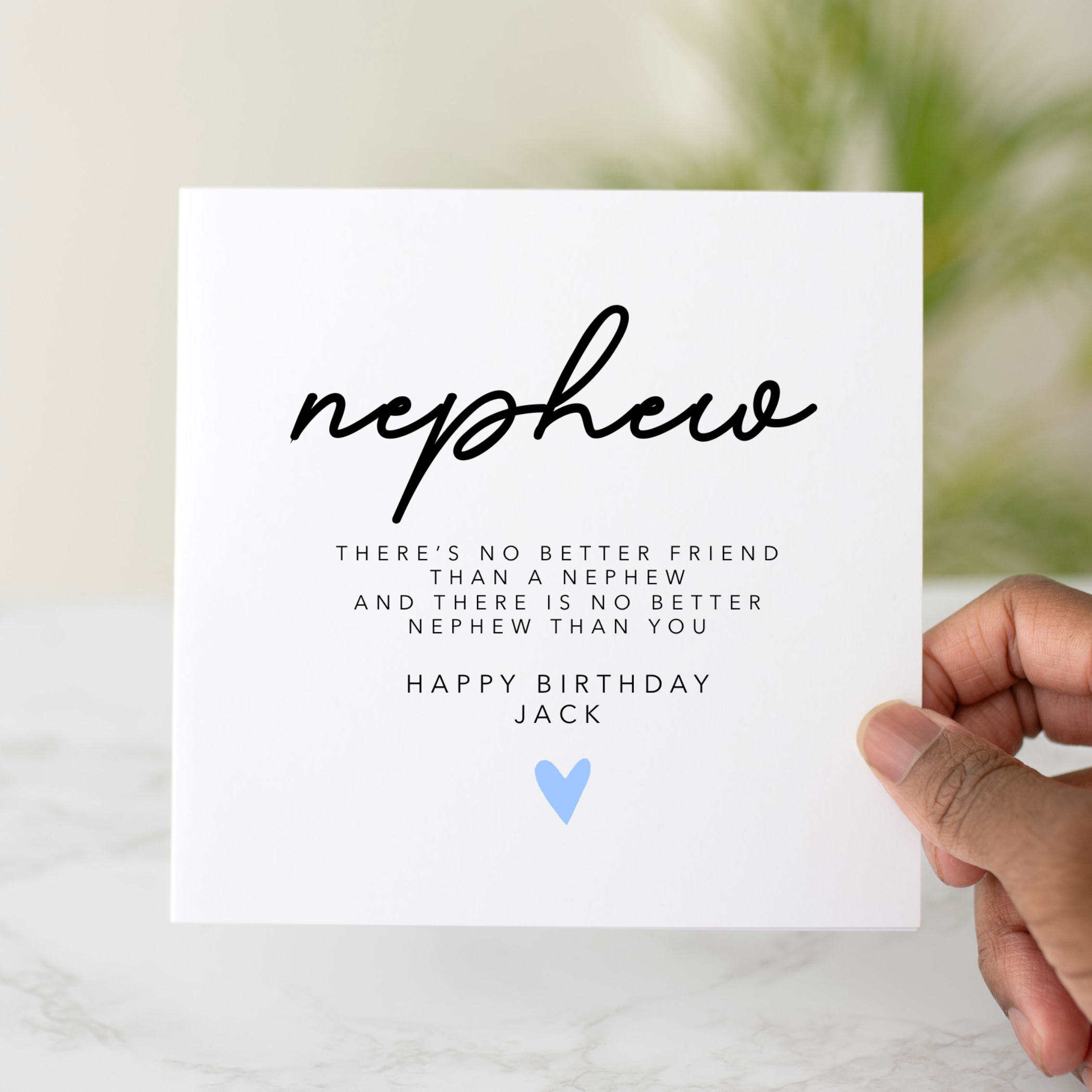 Personalised Nephew Birthday Card - Better