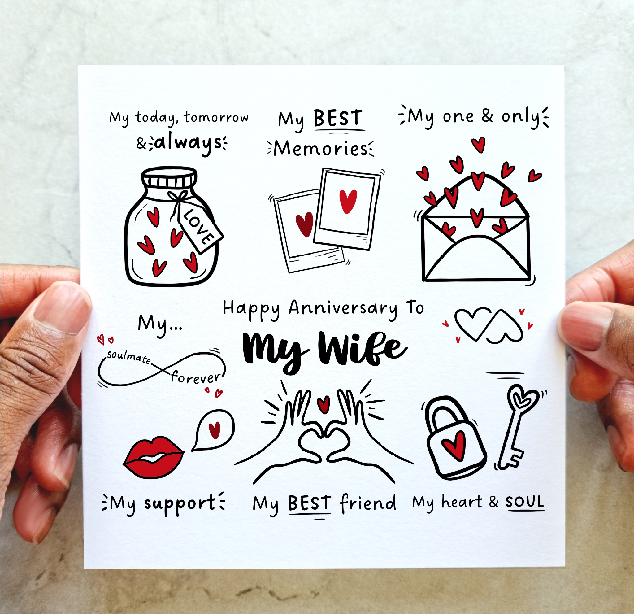 My Wife Anniversary Card