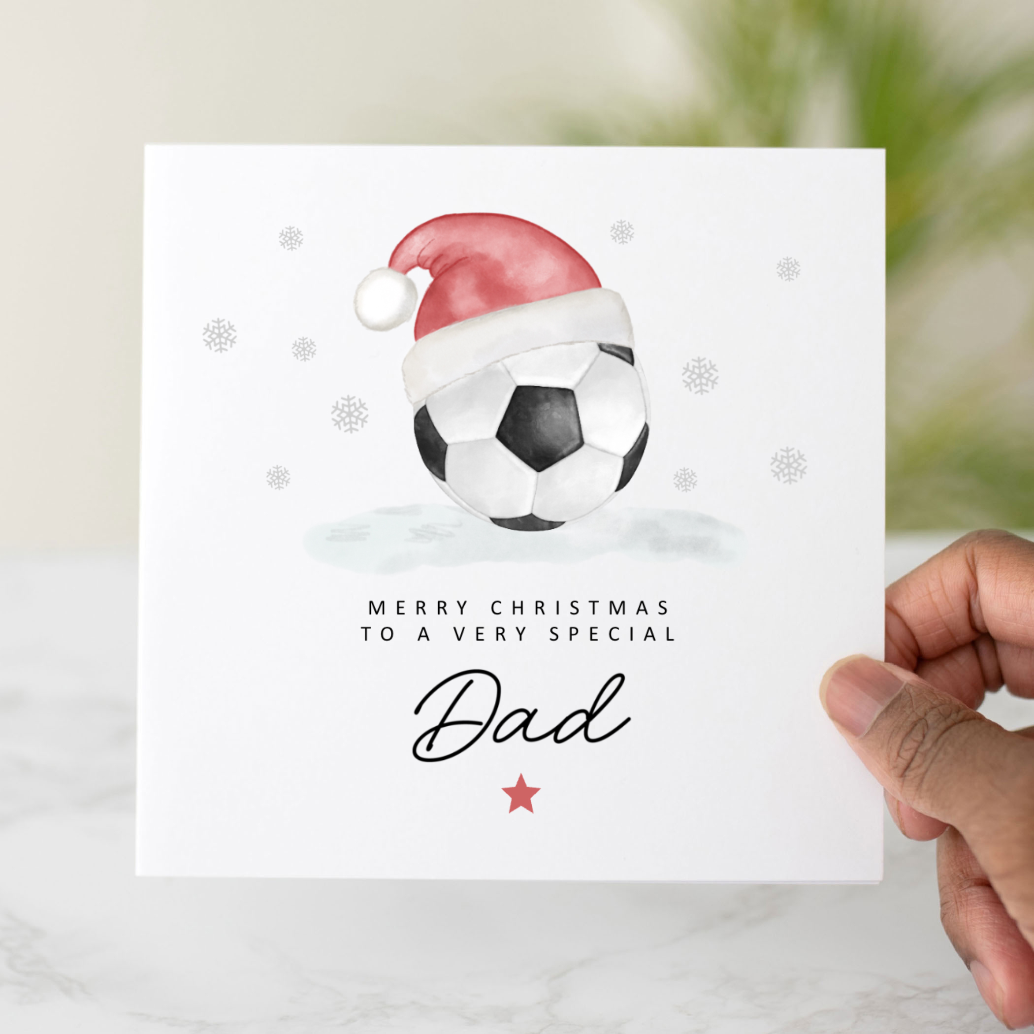 Dad Christmas Card - Football