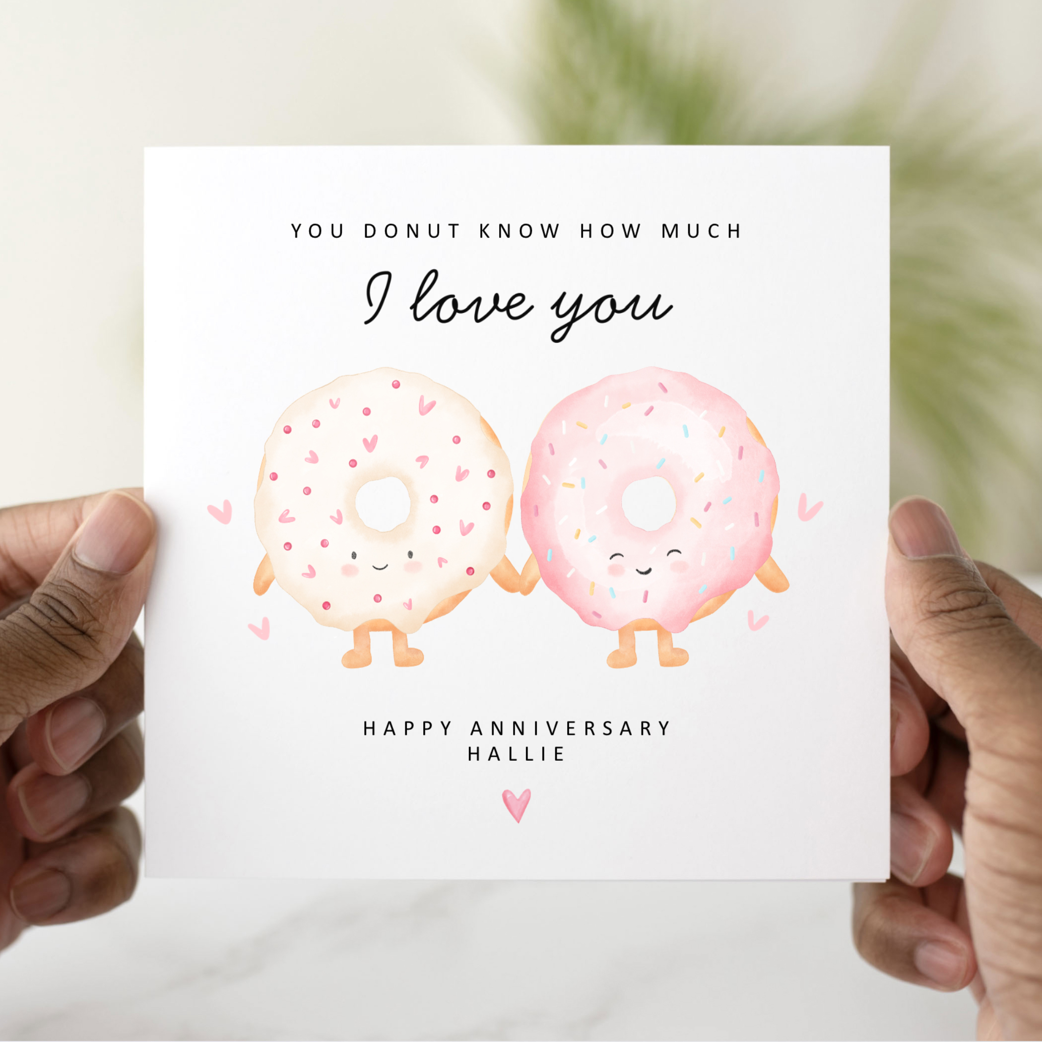 Personalised Funny Donuts Anniversary Card