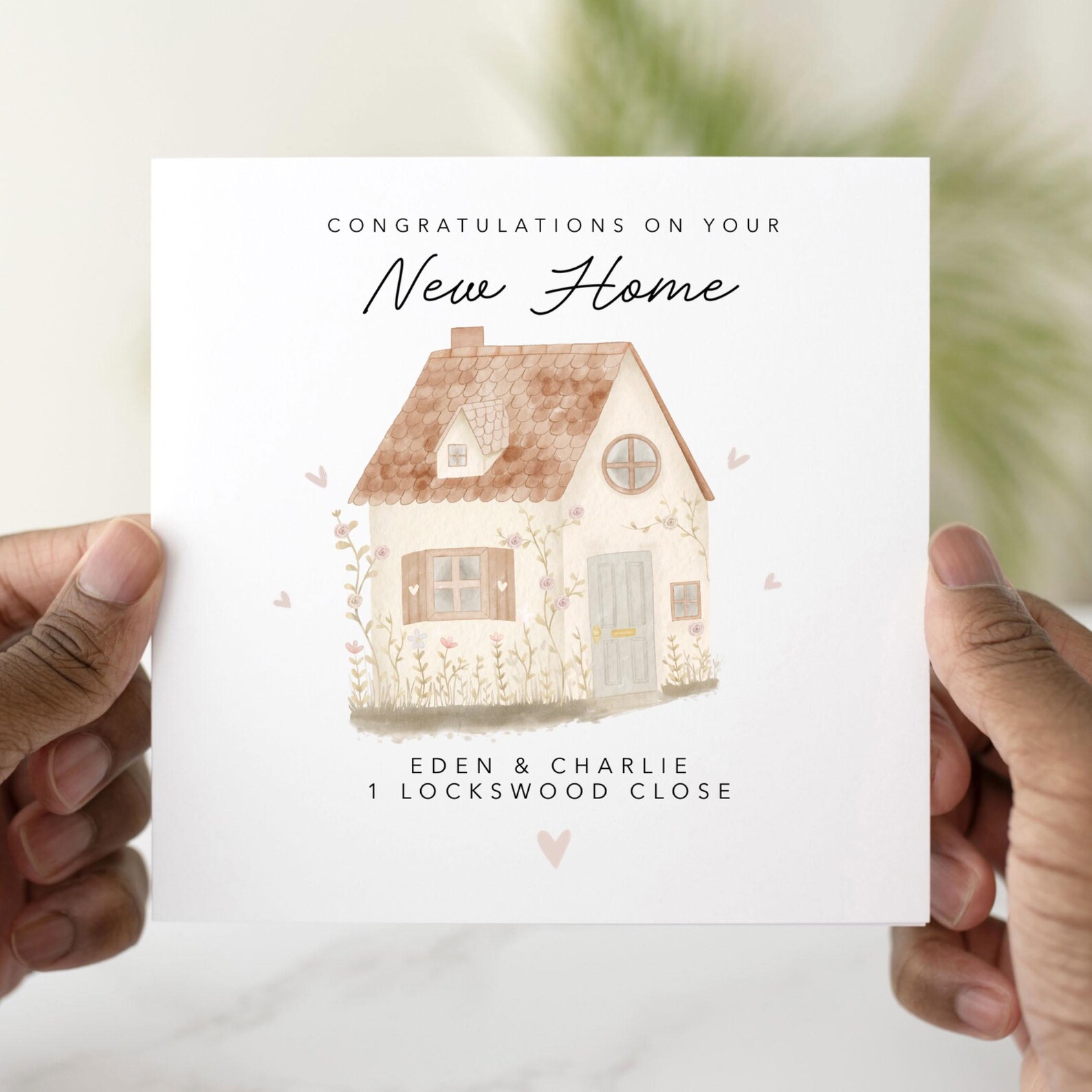 Personalised New Home Card - Small House