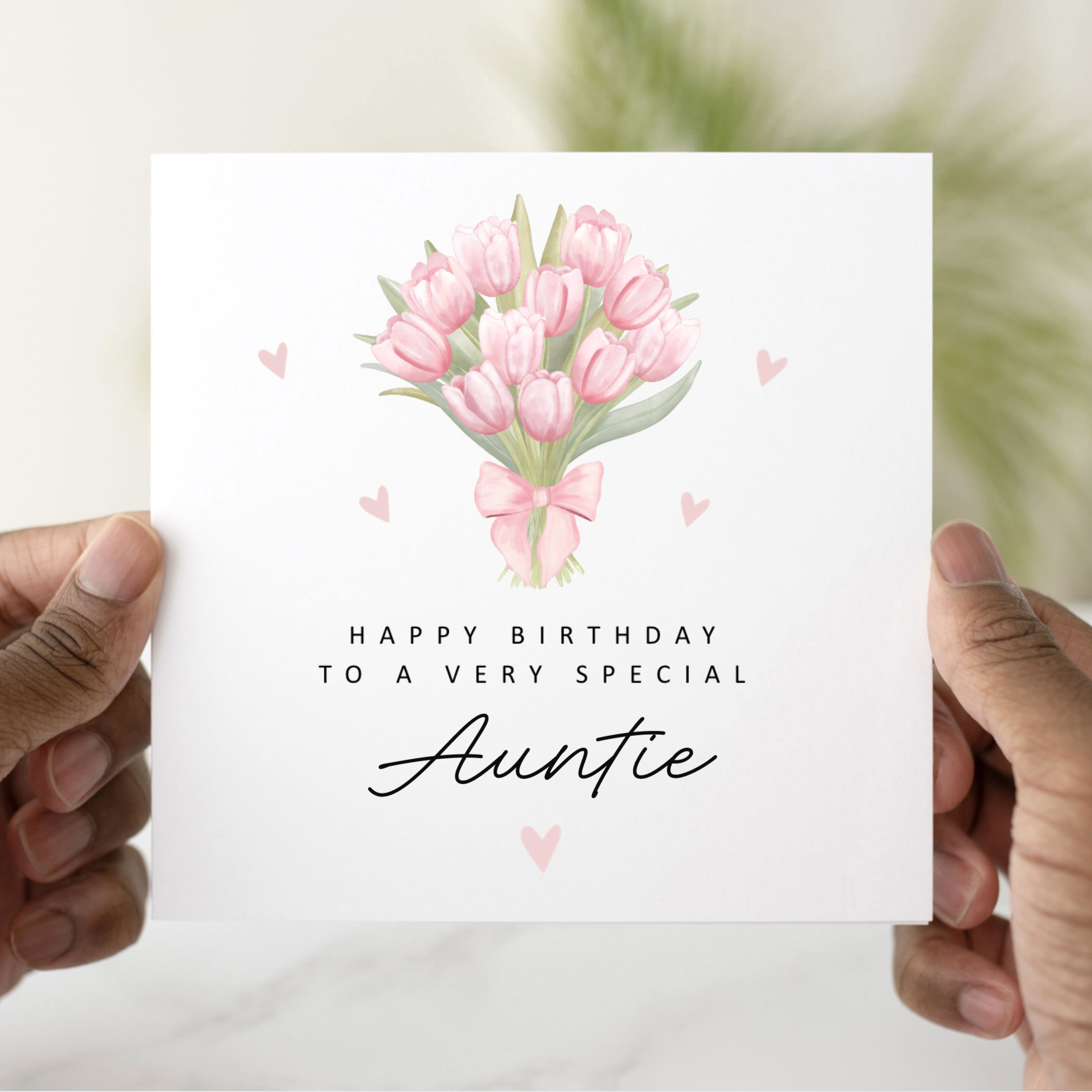 Auntie Birthday Card - Flower Bouquet