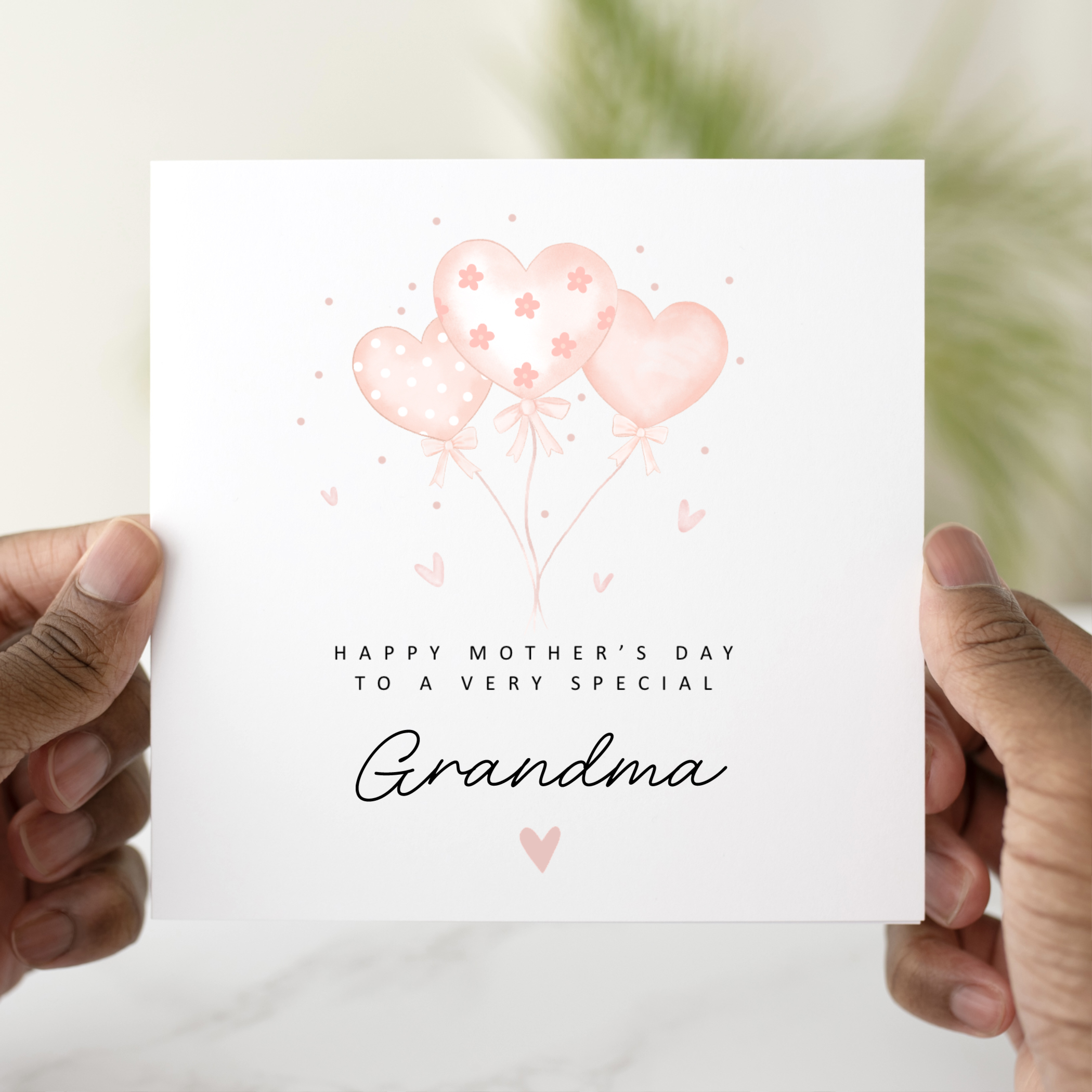 Balloons Grandma Mother's Day Card