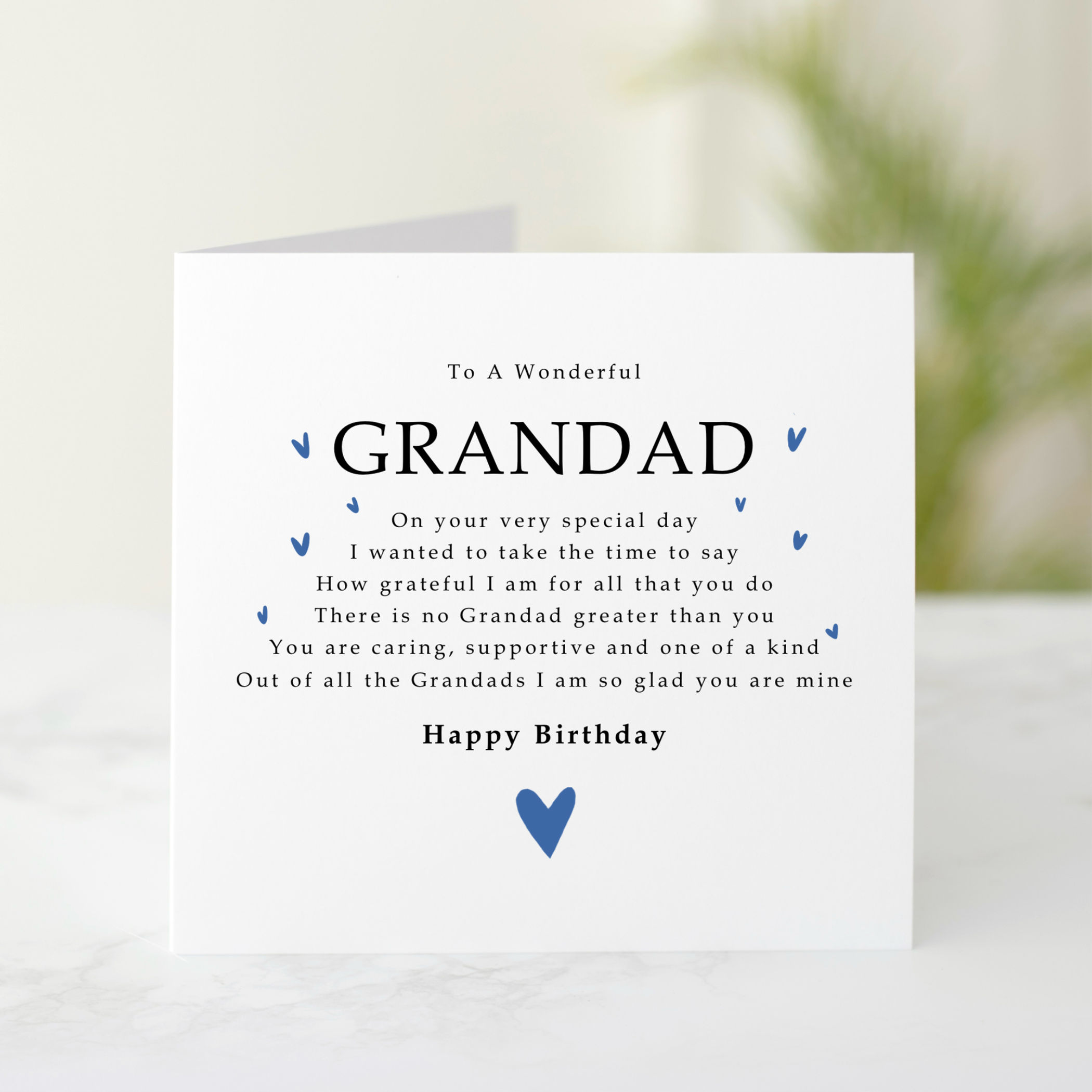Verse Grandad Birthday Card