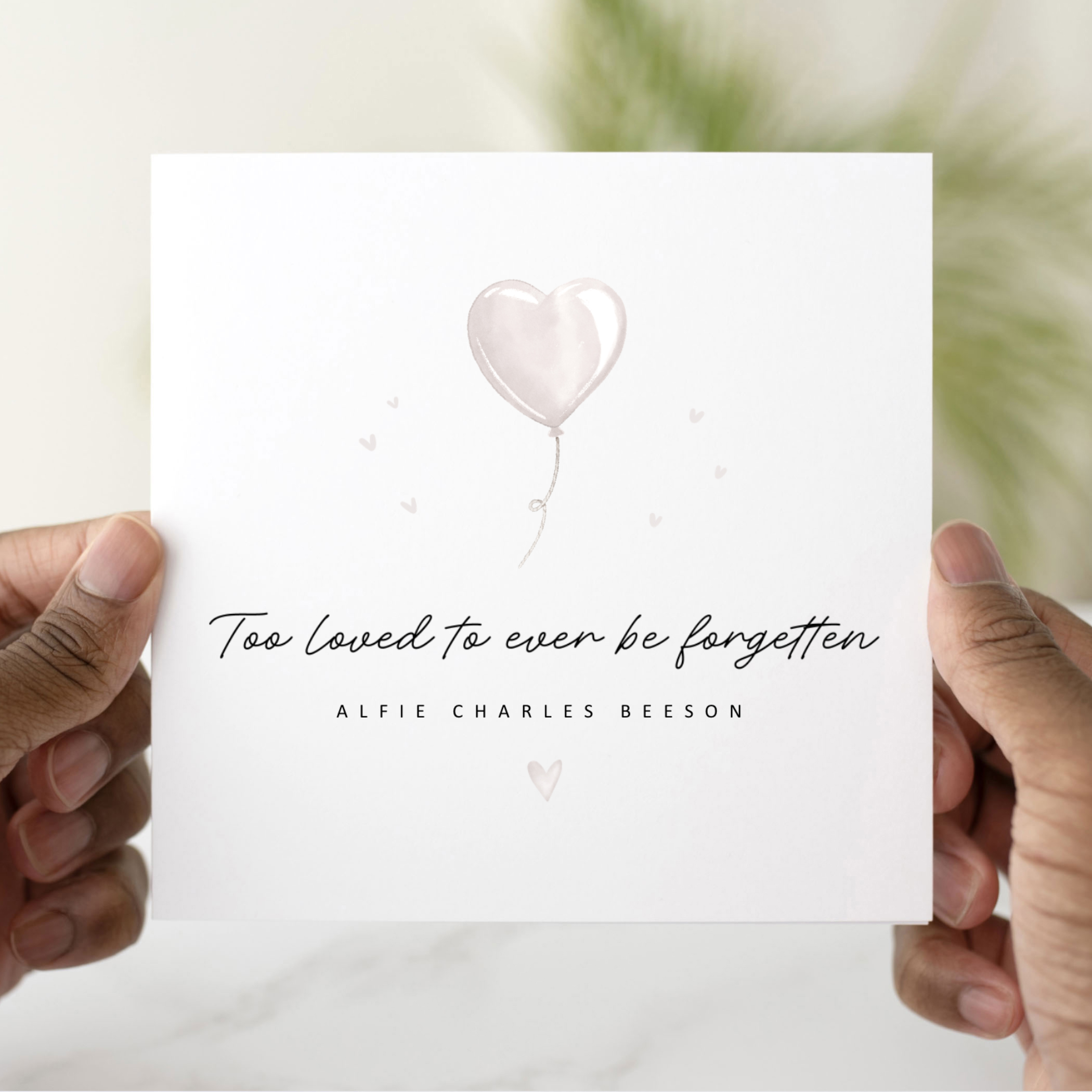 Personalised Baby Loss Sympathy Card