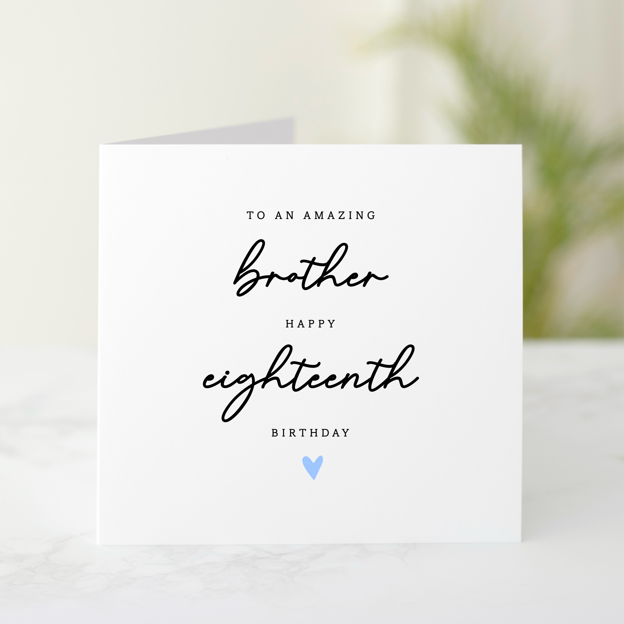 Brother 18th Birthday Card