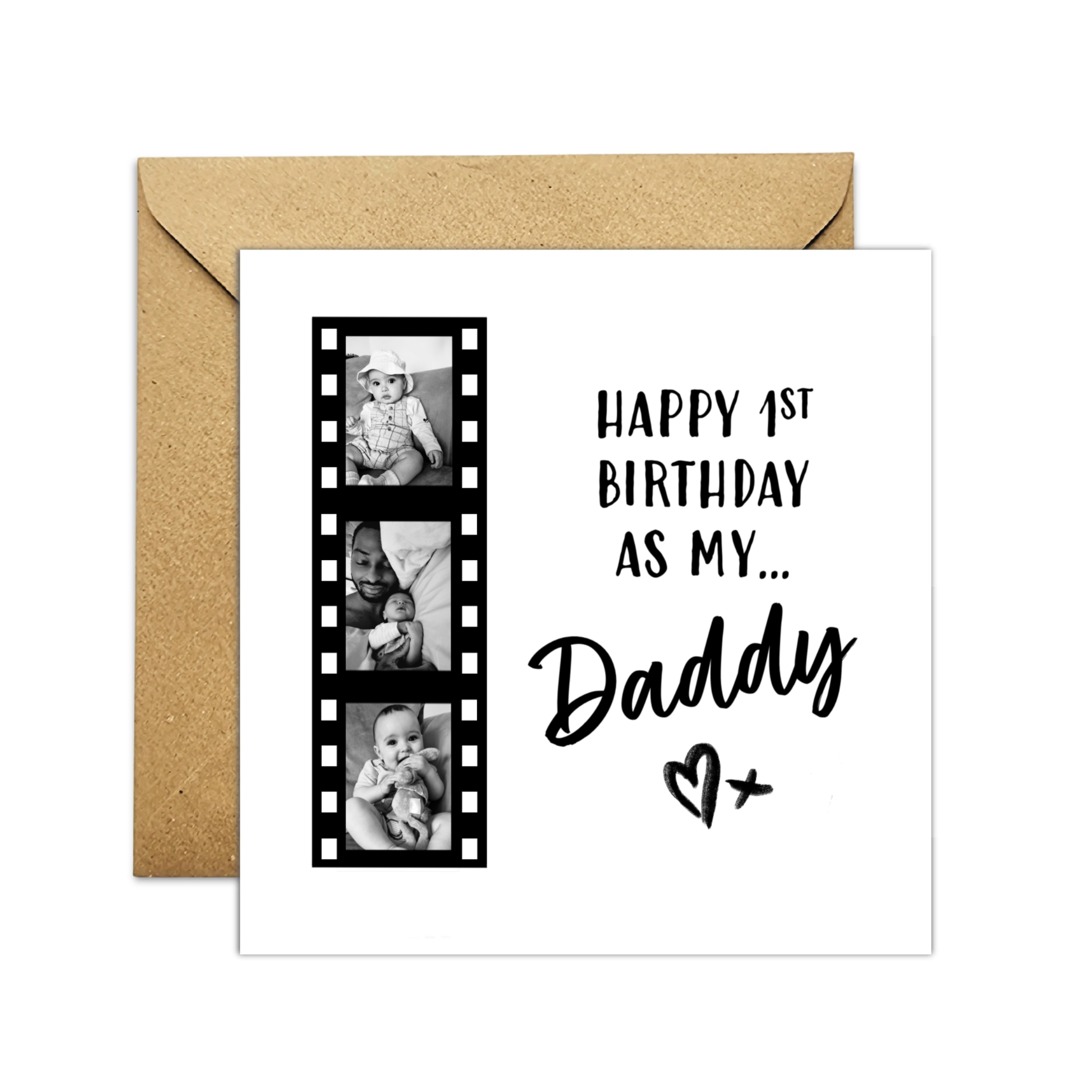 1st Daddy Birthday Card - Photo Card