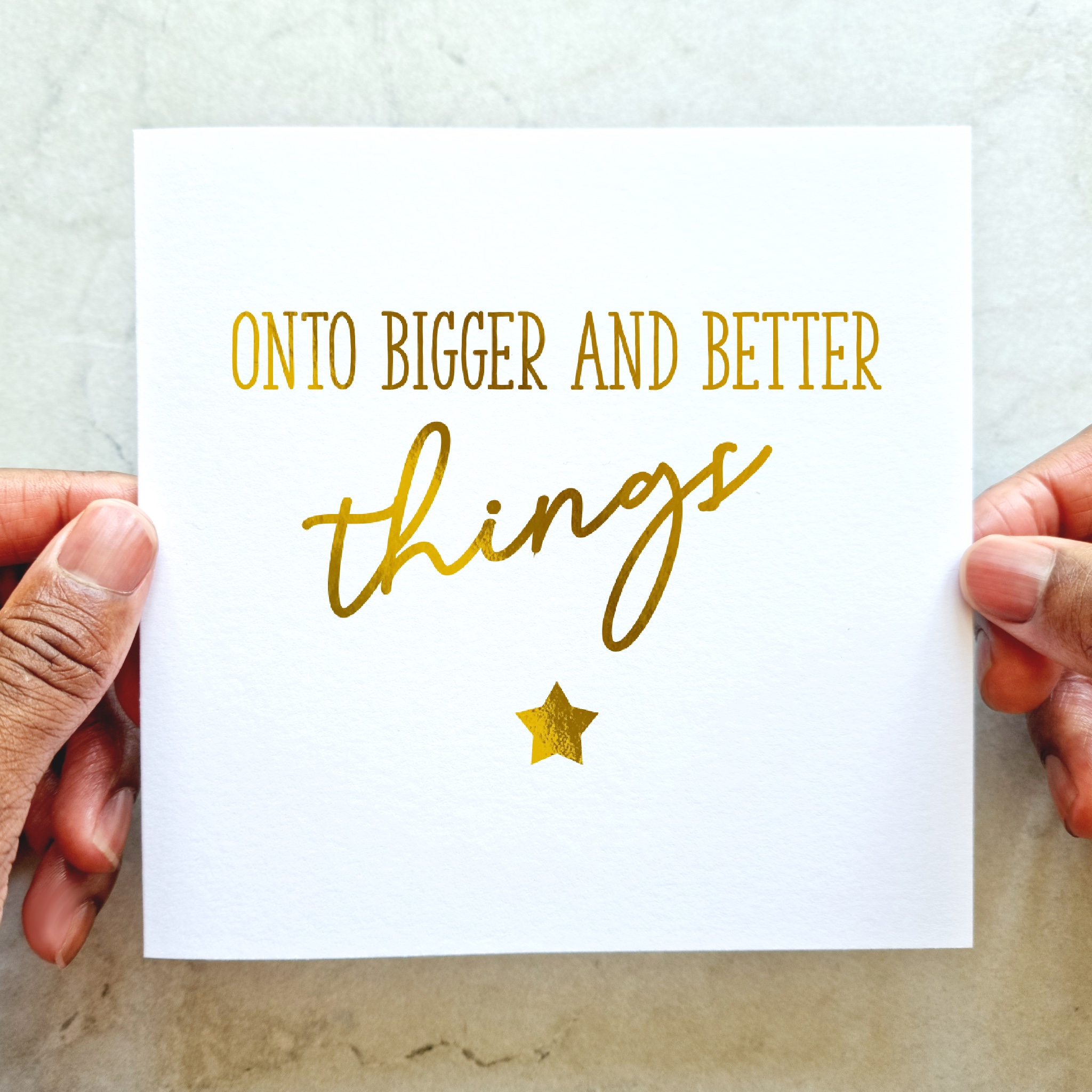 Congratulations Card - Things - Gold Foil