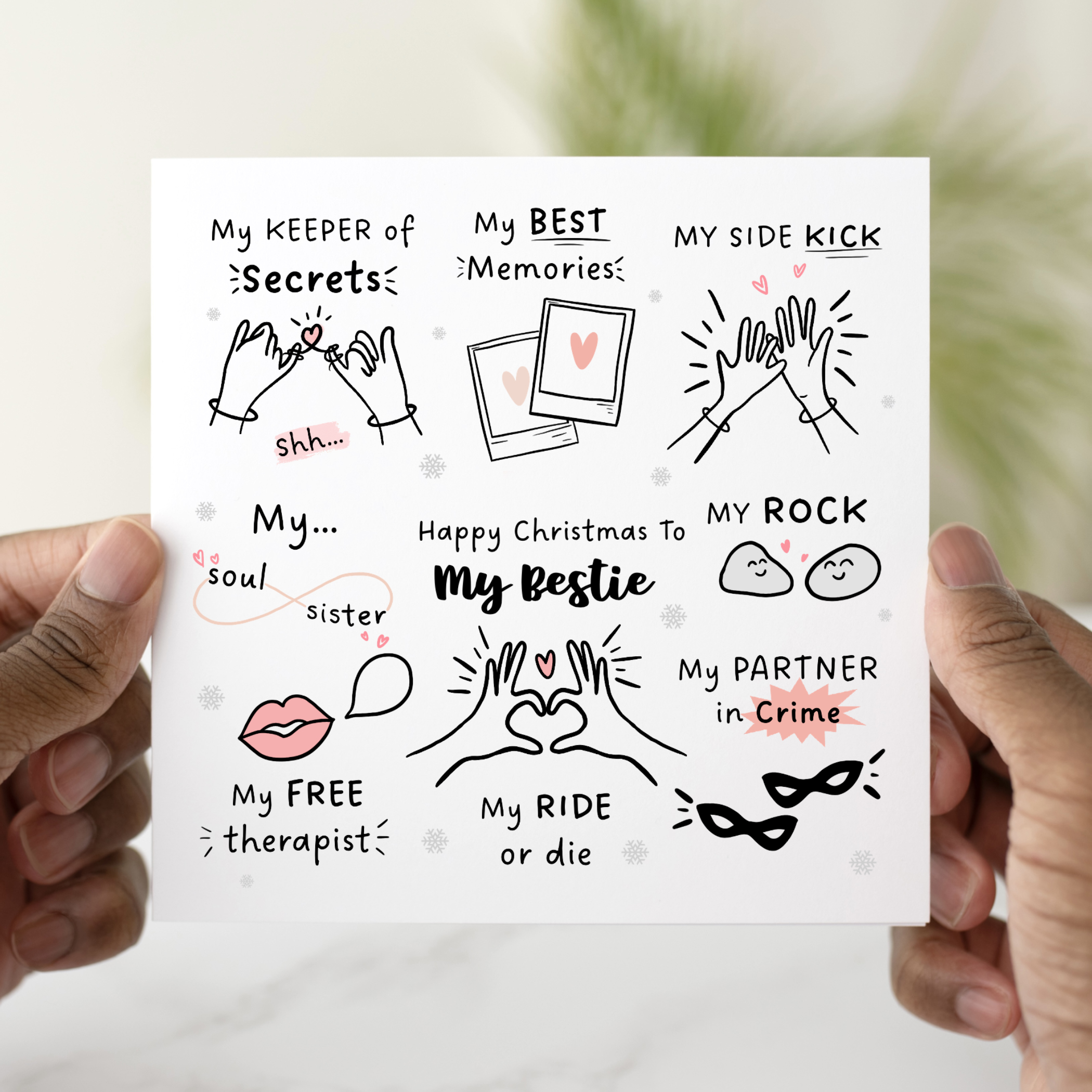 My Bestie Christmas Card - Meaningful