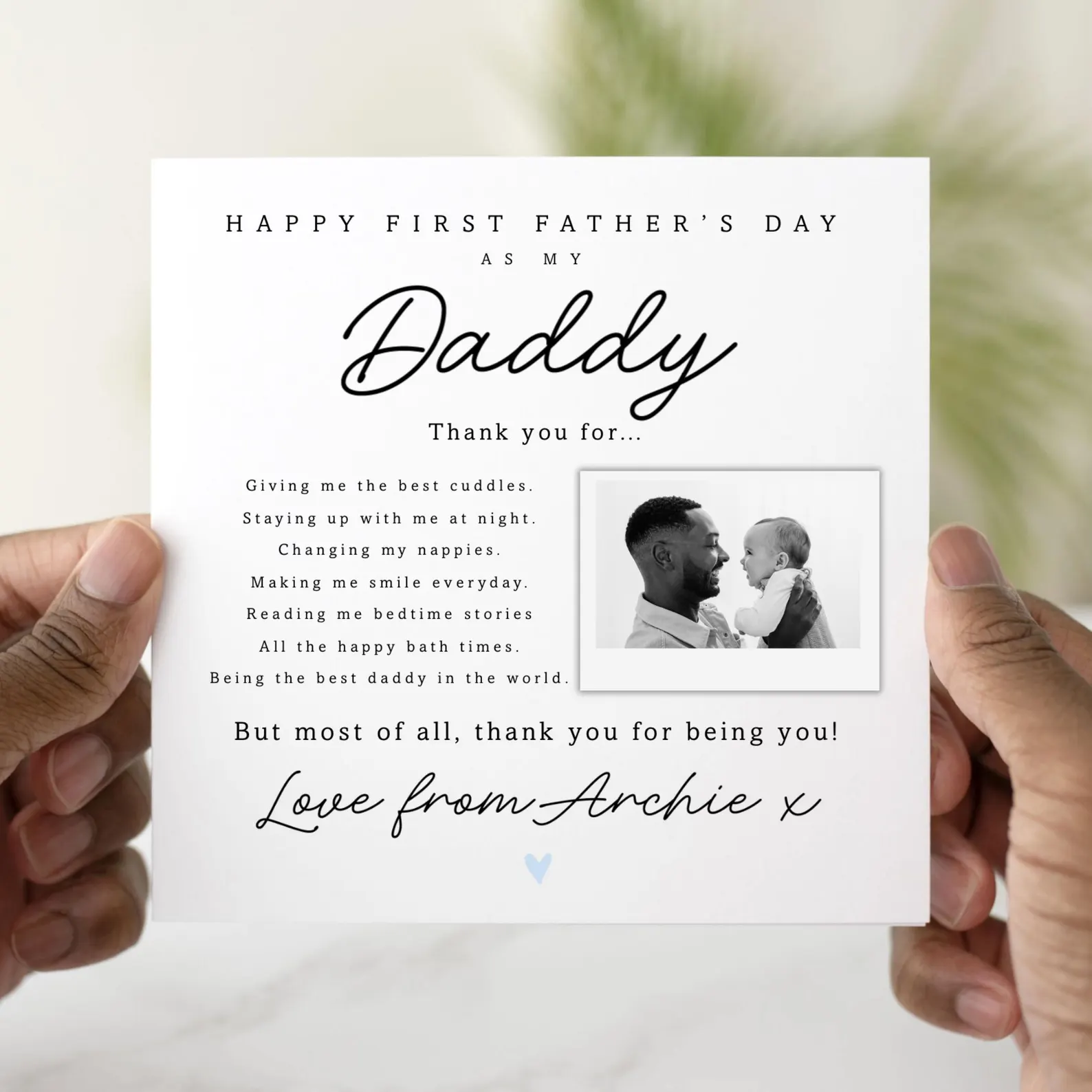 First Father's Day Card - Photo Card