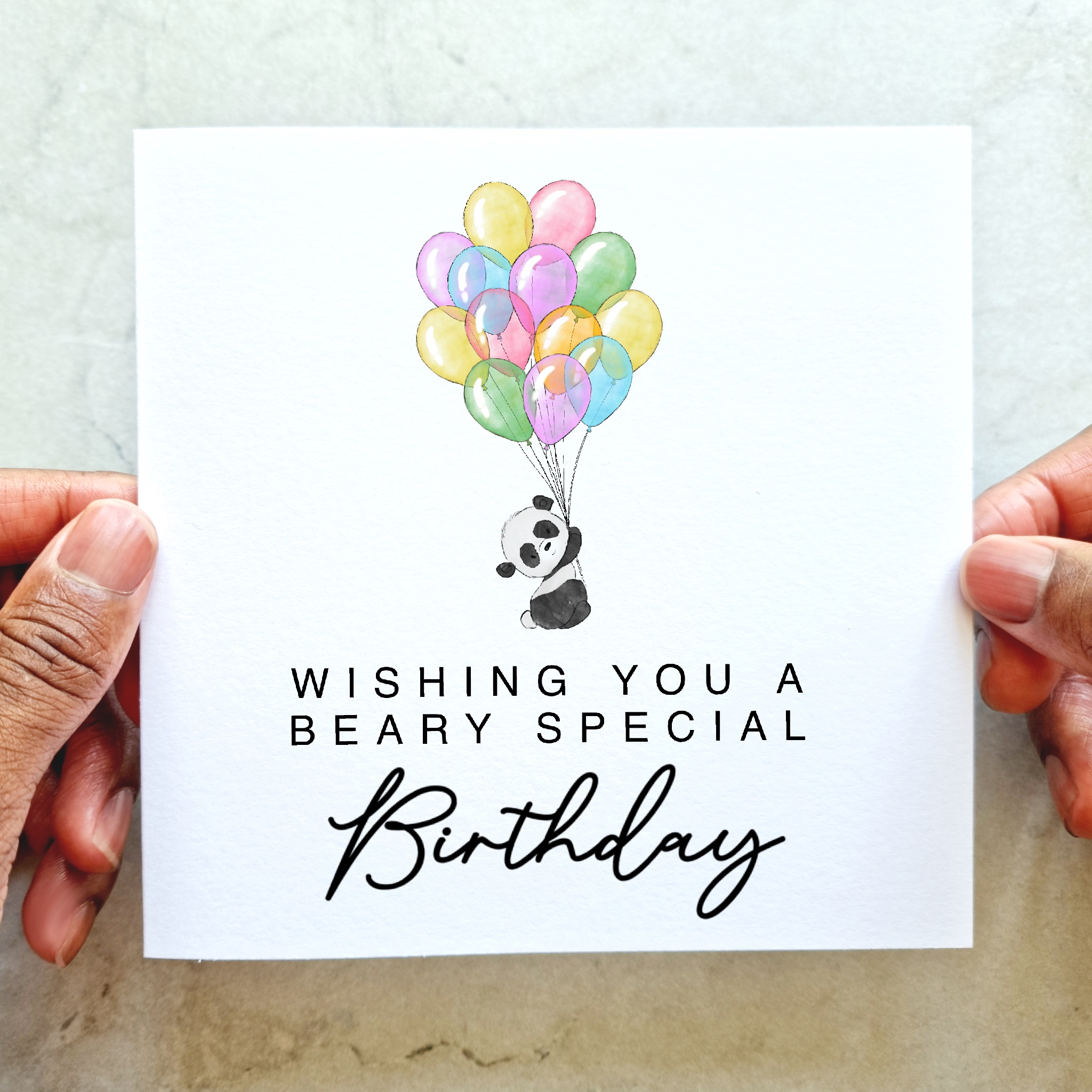 Birthday Card - Panda