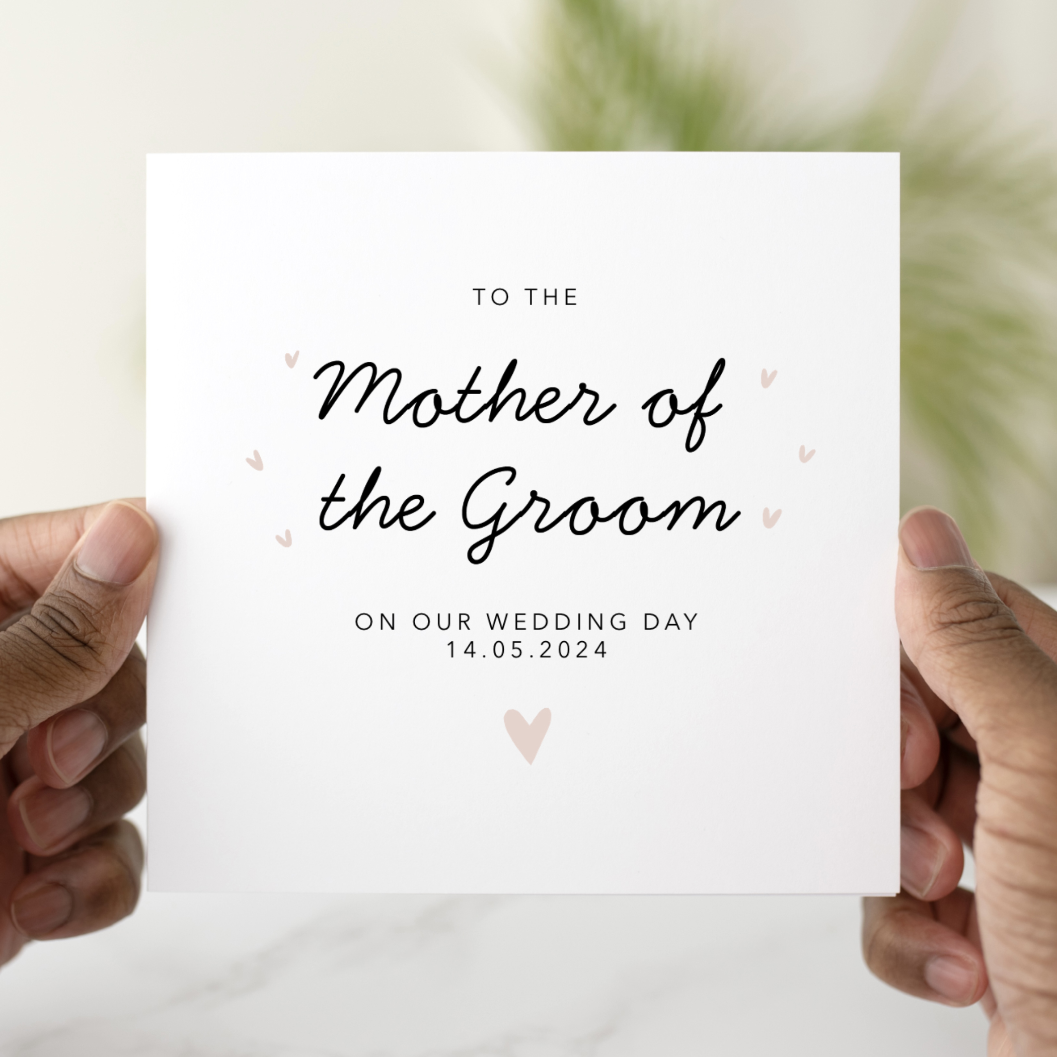 Personalised Mother of The Groom Wedding Card