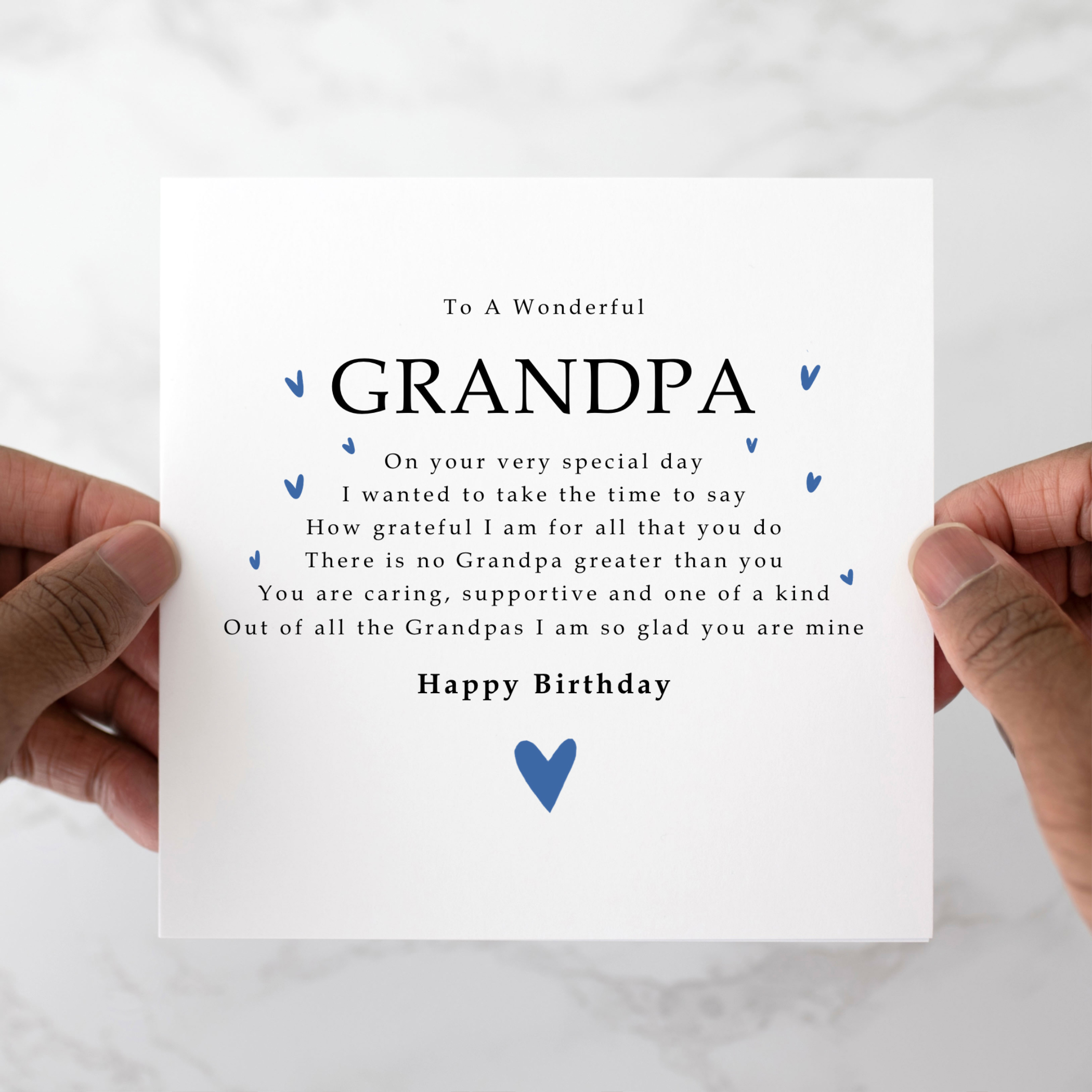 Poem Grandpa Birthday Card