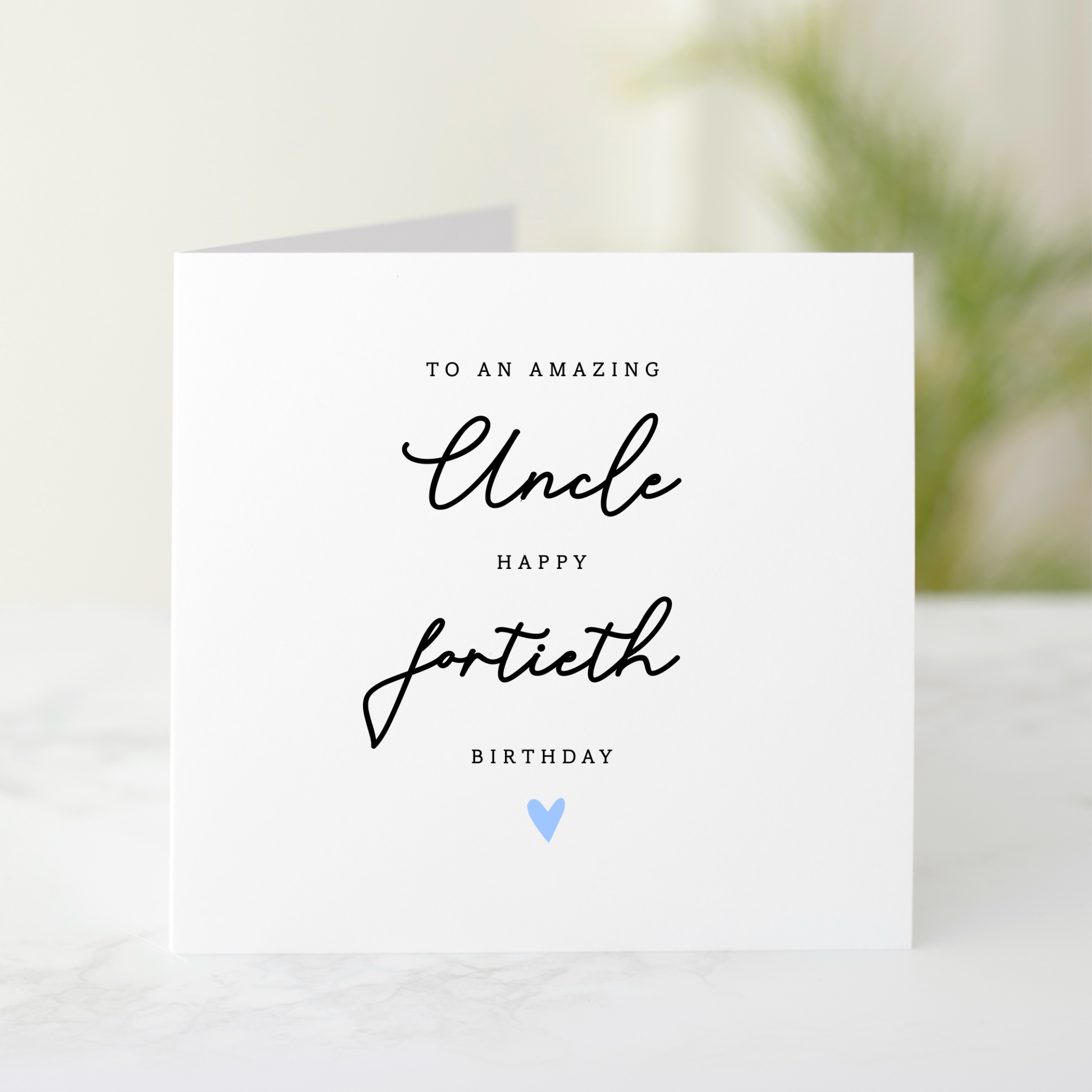 Uncle 40th Birthday Card