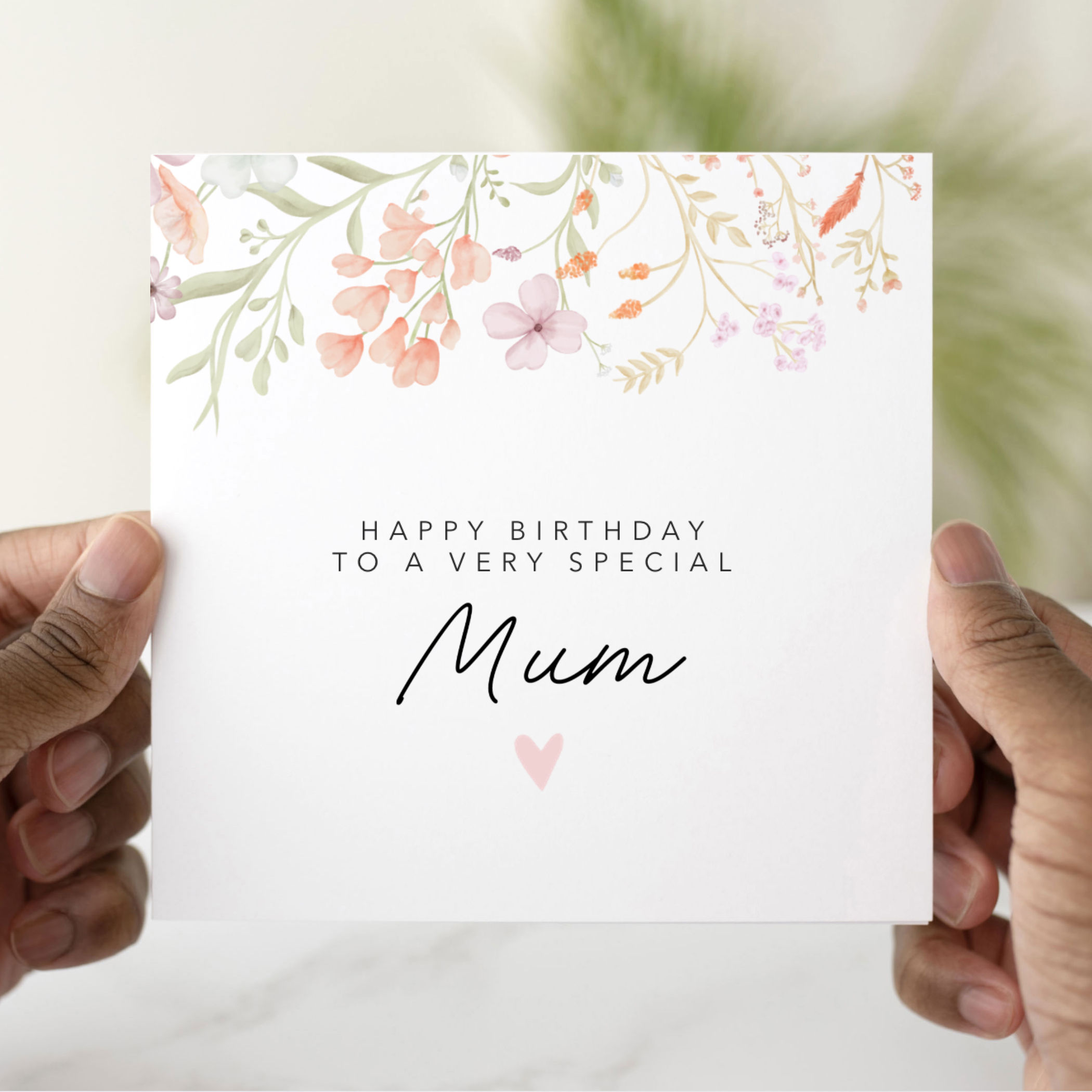 Mum Birthday Card - Floral