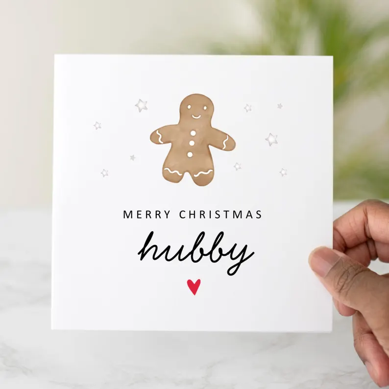 Husband Christmas Card - Hubby
