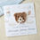 Thumbnail: Personalised New Baby Card - Blue Balloons - Crochet Bear