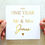 Thumbnail: Personalised 1st Anniversary Card - Gold Foil