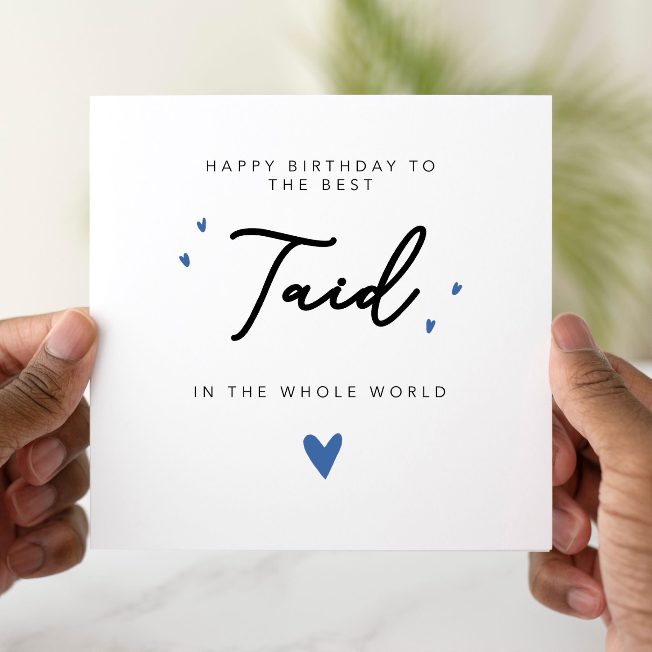 Simple Taid Birthday Card - Welsh Grandad Birthday Card