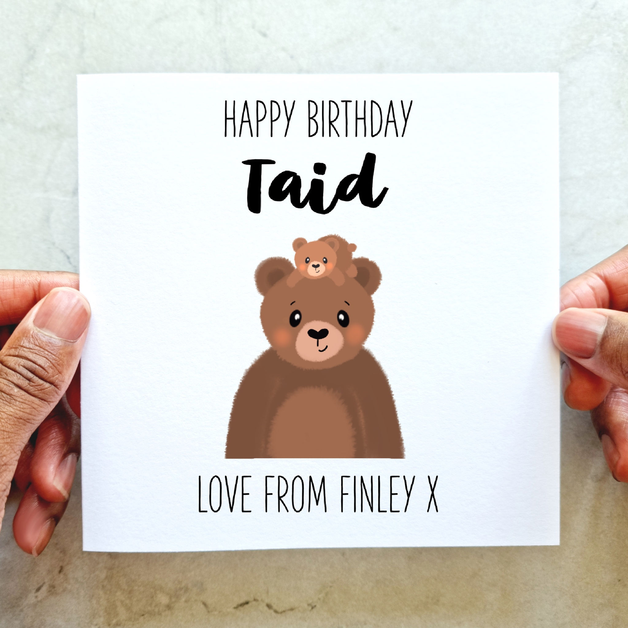 Personalised Taid Birthday Card - Welsh Grandad Birthday Card
