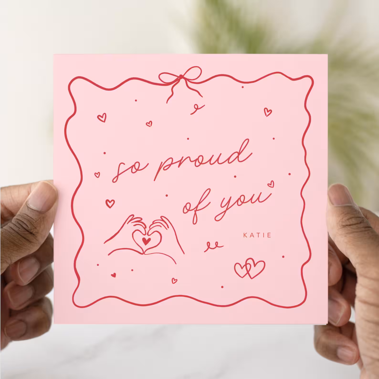 Personalised So Proud of You Congratulations Card