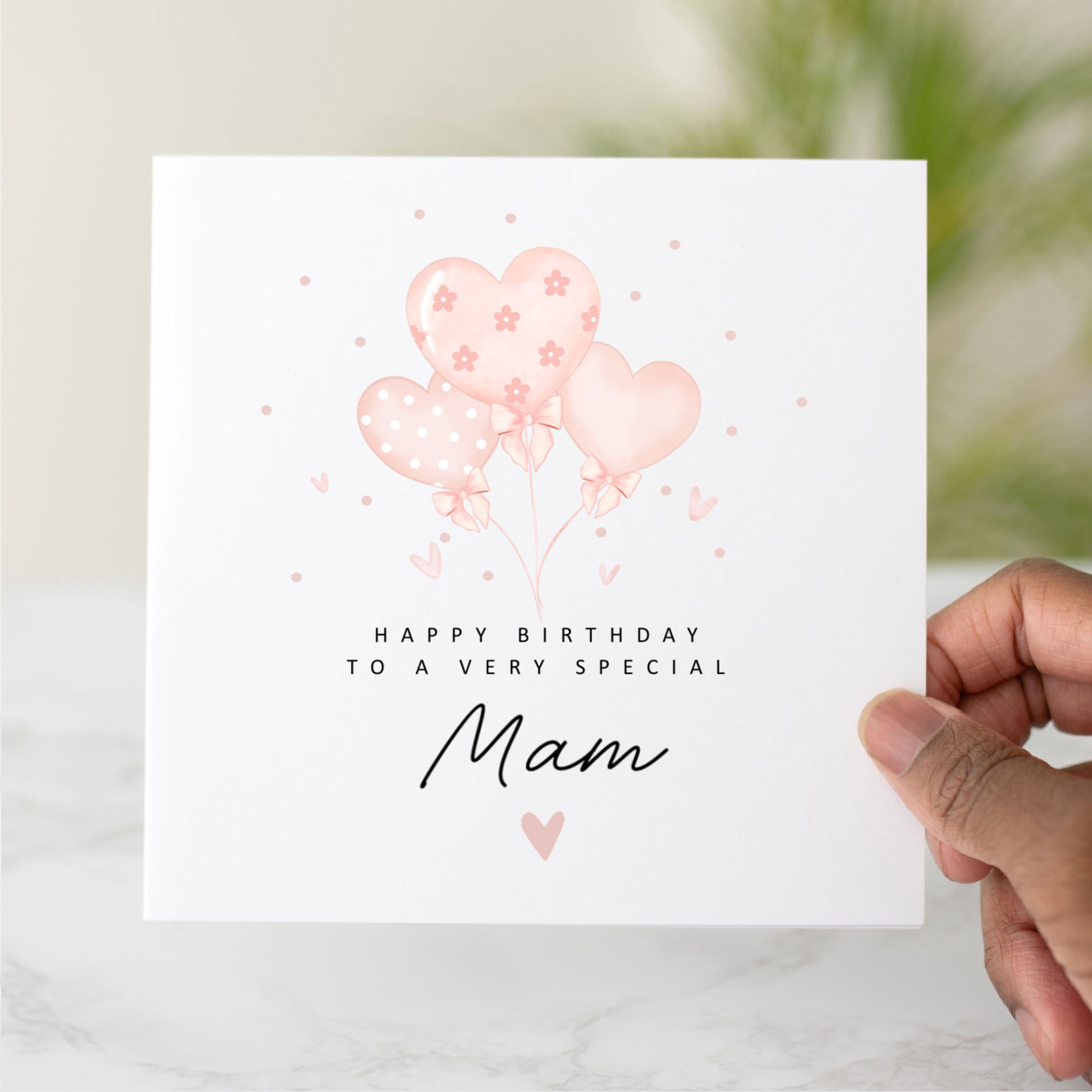 Balloons Mam Birthday Card