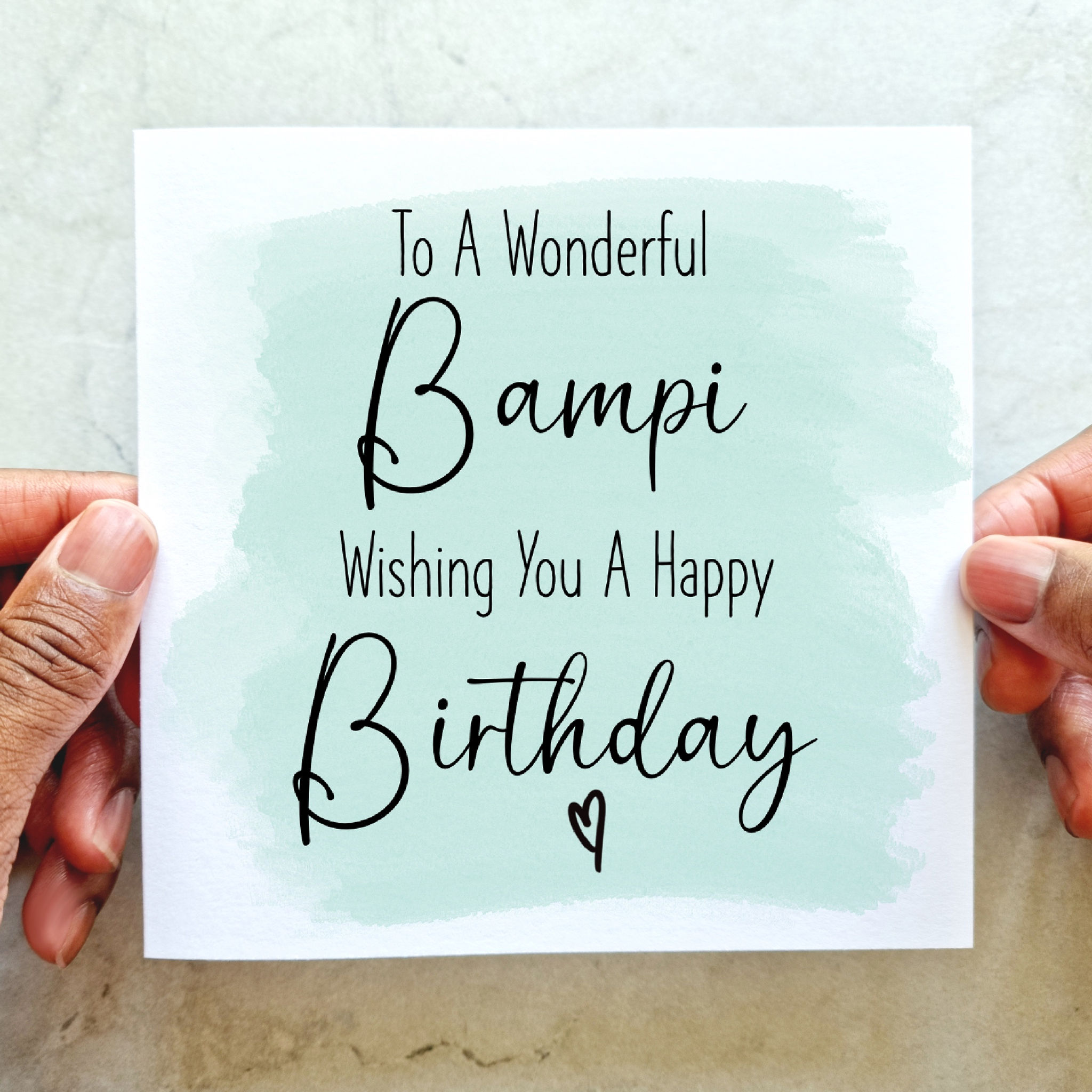 Bampi Birthday Card - Welsh Grandfather Birthday Card