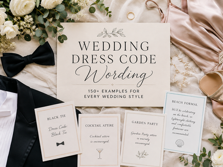 Wedding Dress Code Wording: 150+ Examples for Every Wedding Style